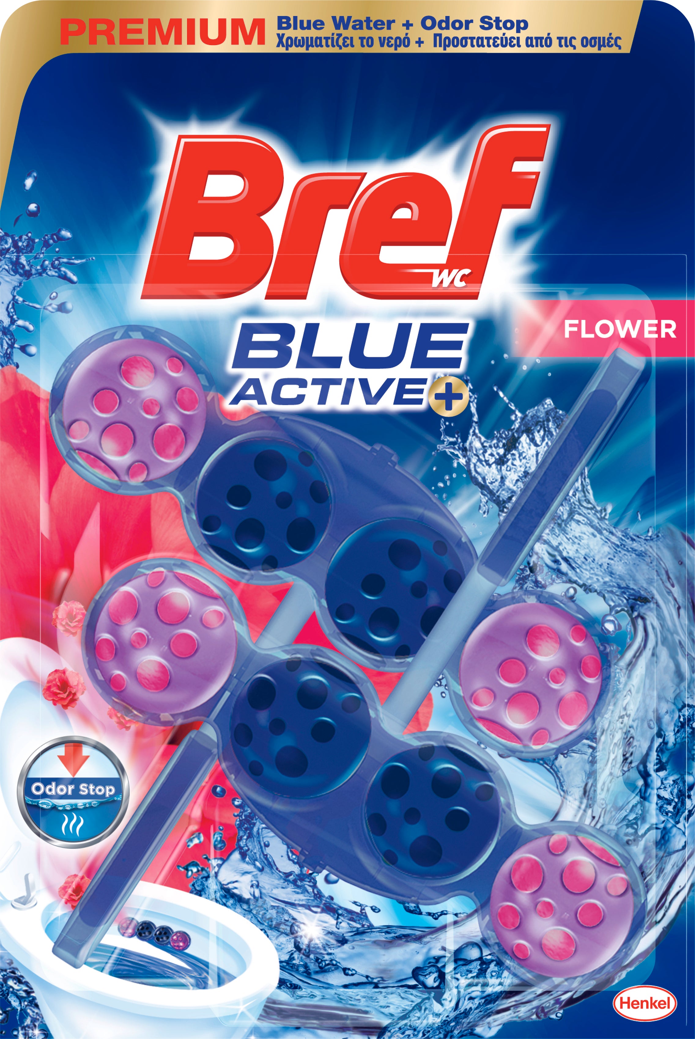 Bref wc-raikastin 2x50g Blue Active Flor