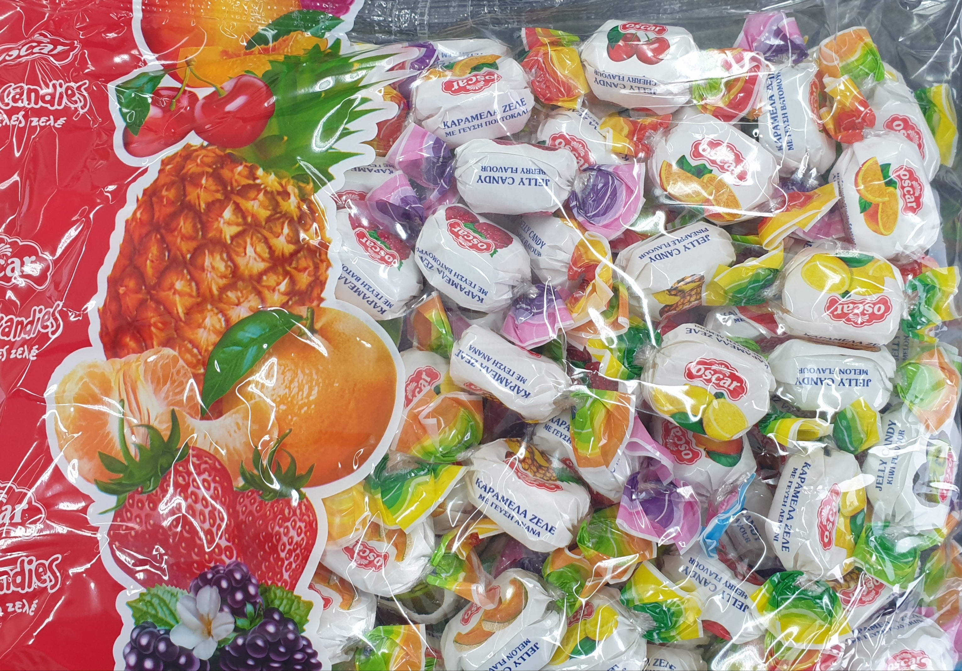 Bonbons Oscar Hedelmä marmeladi paperipäällä 10* 1 kg