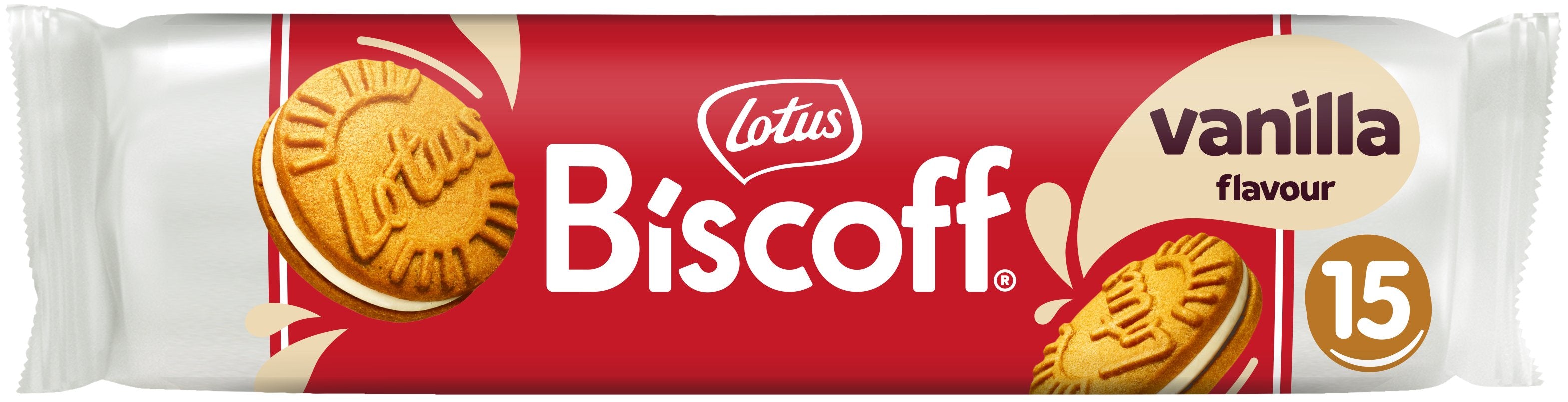 Lotus Biscoff Täytekeksi Vanilla flavour 150g