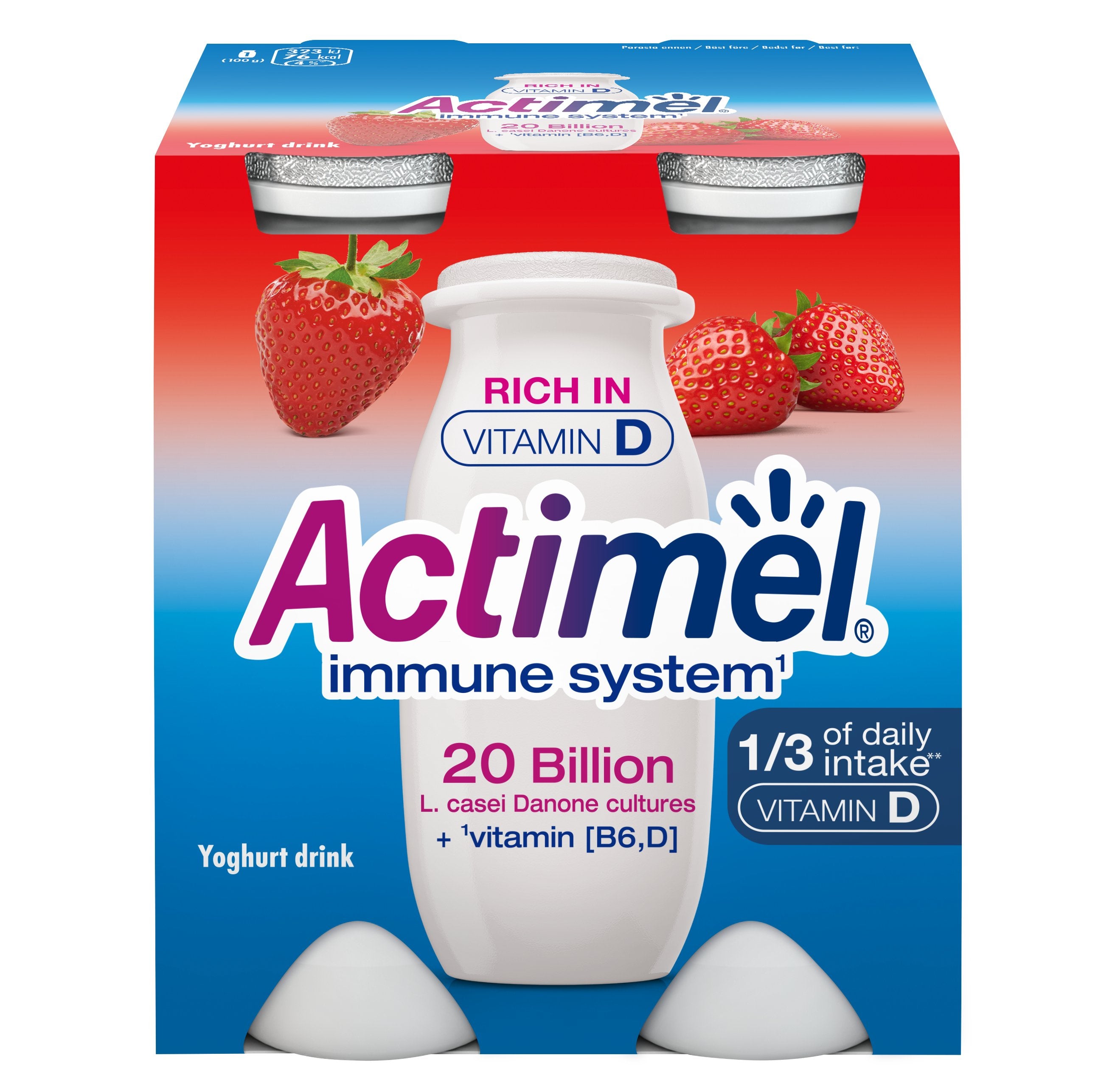 Danone Actimel mansikka jogurttijuoma 4x100g