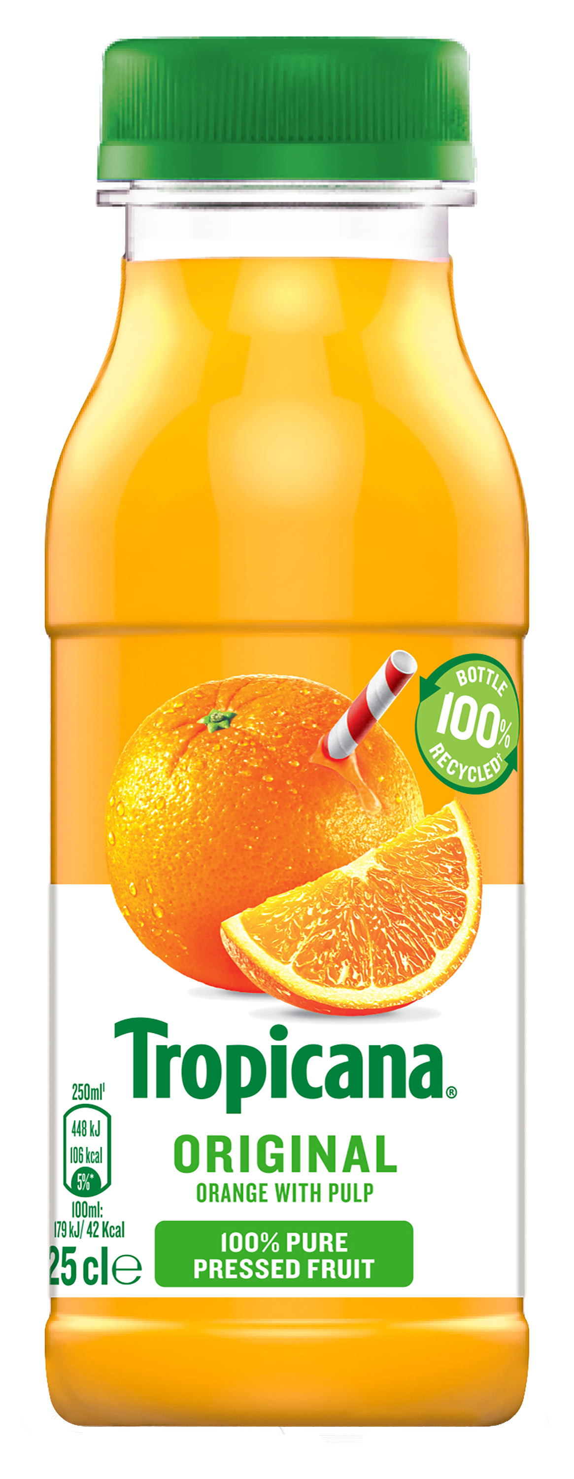 Tropicana orange juice with bits appelsiinitäysmehu hedelmälihalla 0,25l