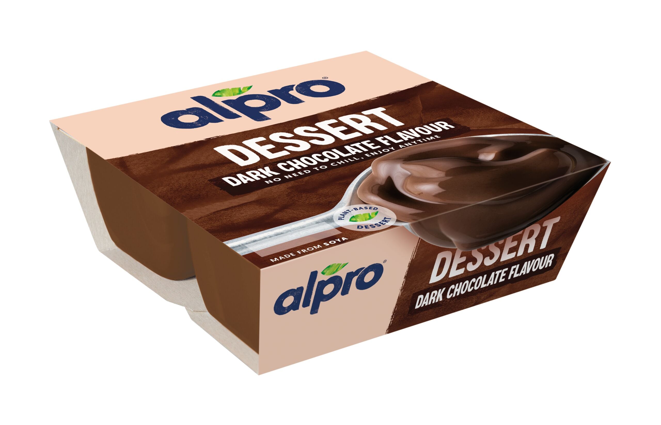 Alpro Dessert Soijapohjainen tummasuklaa-jälkiruoka 4x125g
