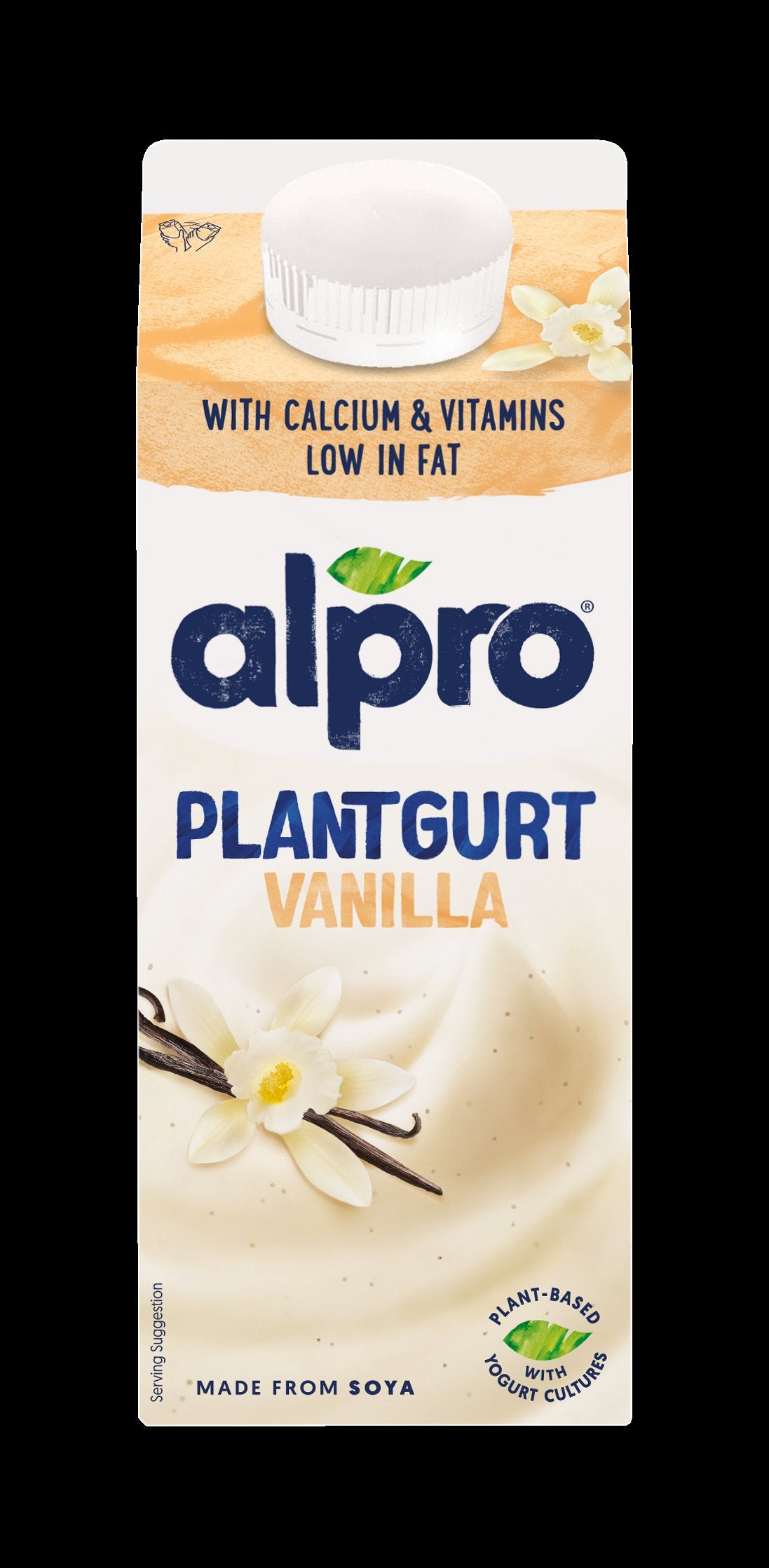 Alpro Plantgurt Hapatettu soijavalmiste, vanille 750g
