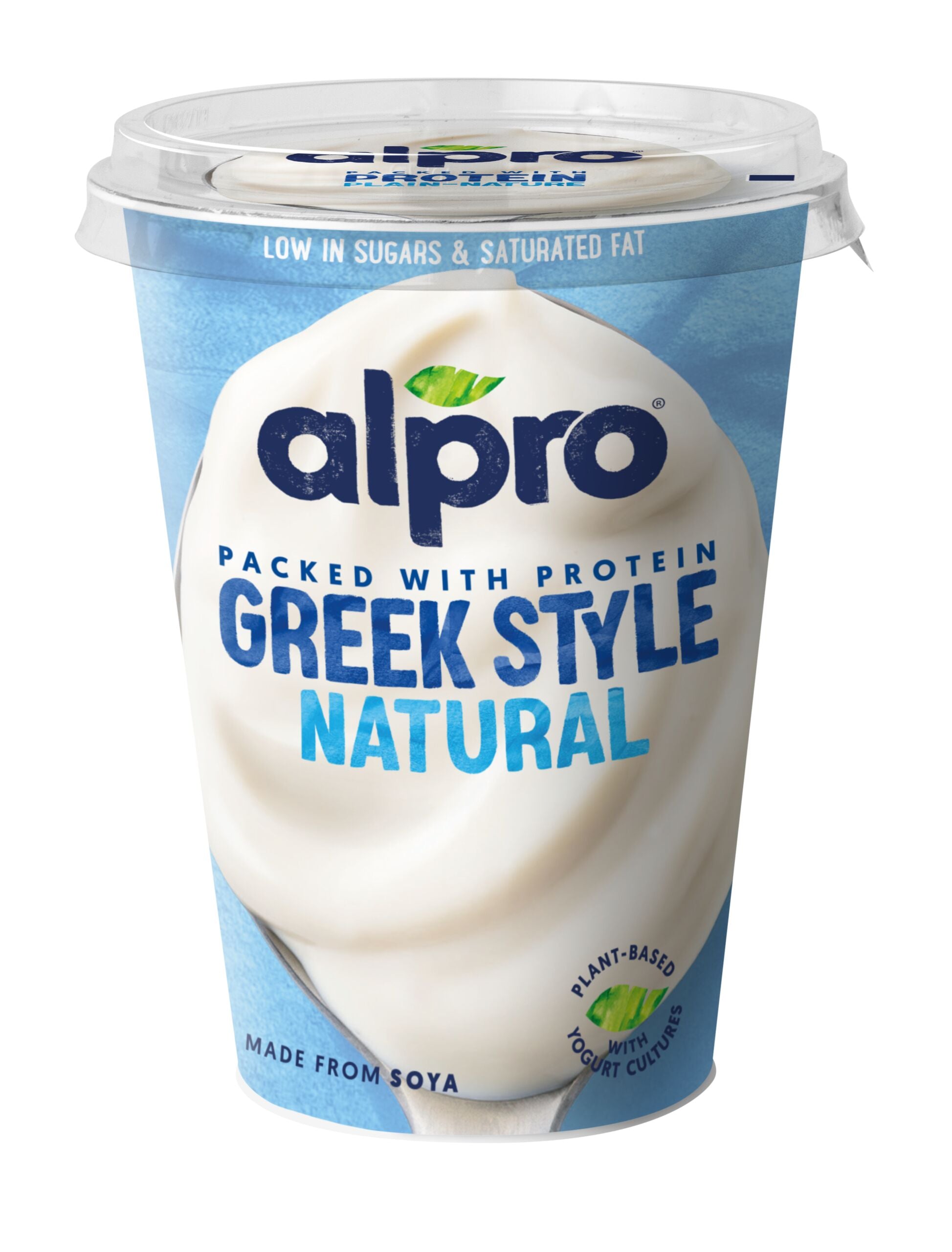 Alpro Hapatettu soijavalmiste à la grecque, maustamaton 400g