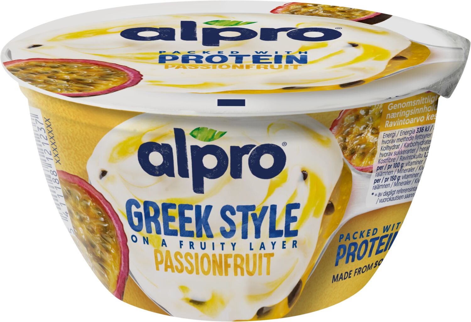 Alpro  Greek Style Hapatettu soijavalmiste, passionhedelmä 150g