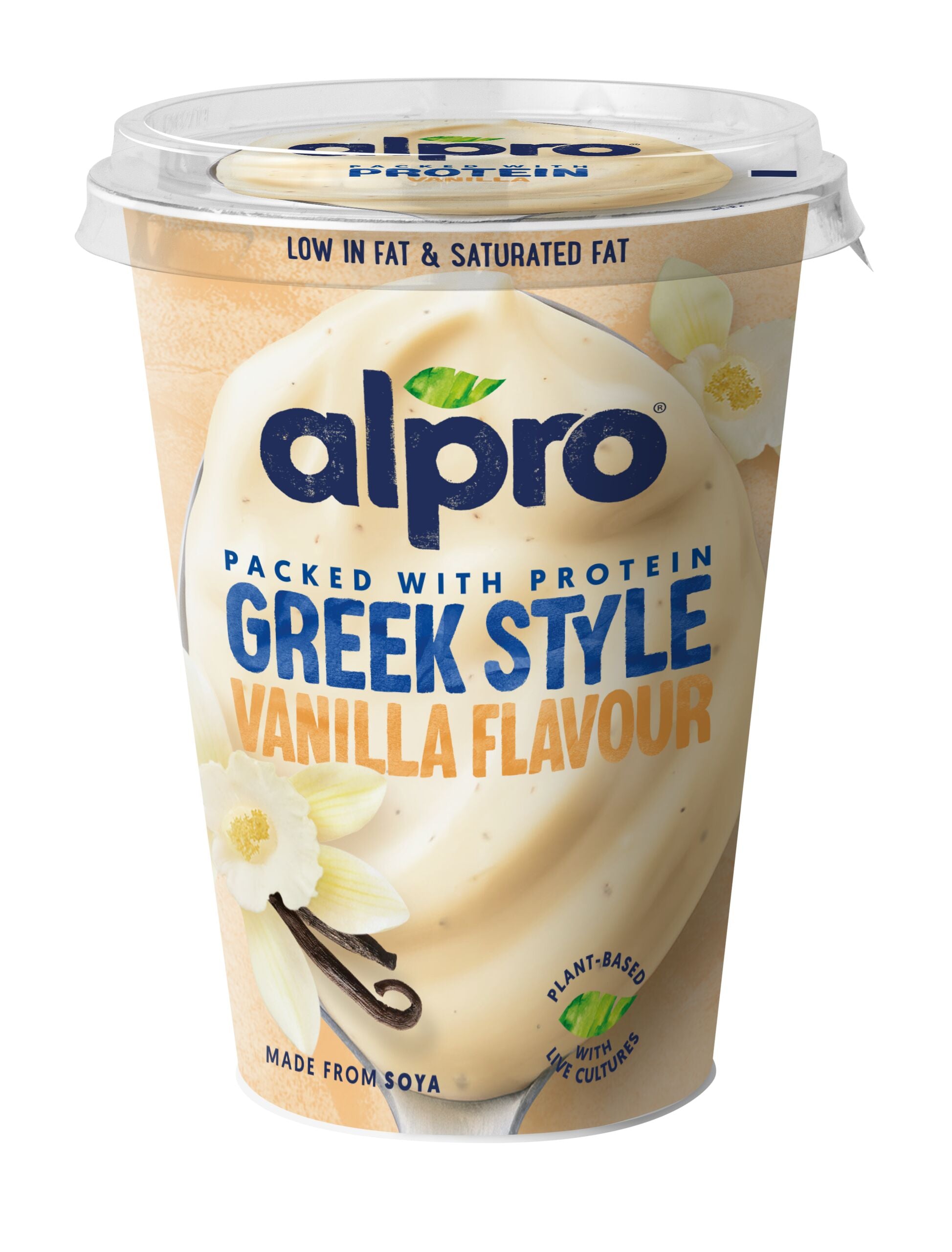Alpro Hapatettu soijavalmiste à la grecque, vanille 400g