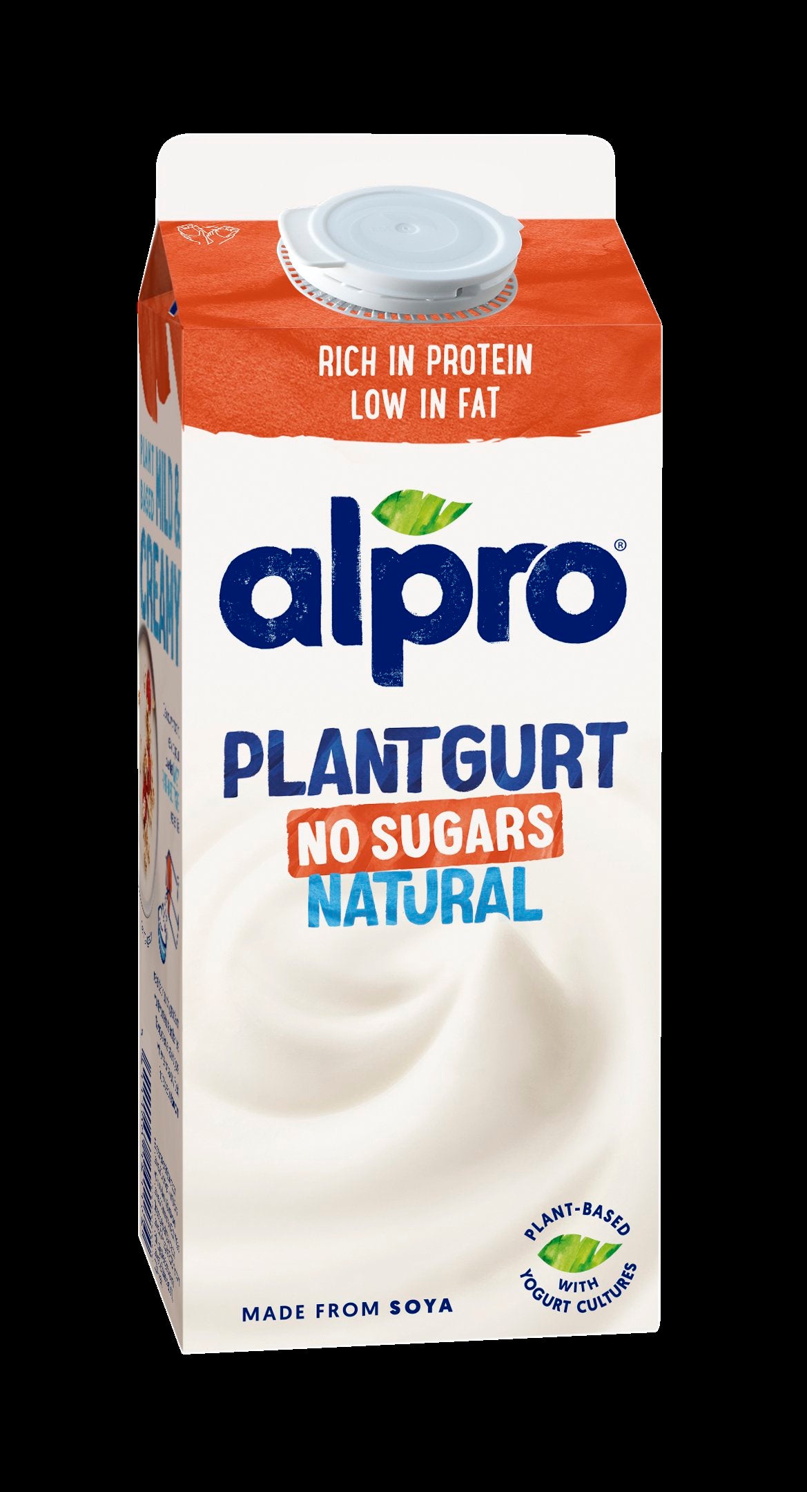 Alpro Plantgurt Hapatettu Soijavalmiste, Maustamaton, sans sucres 750g