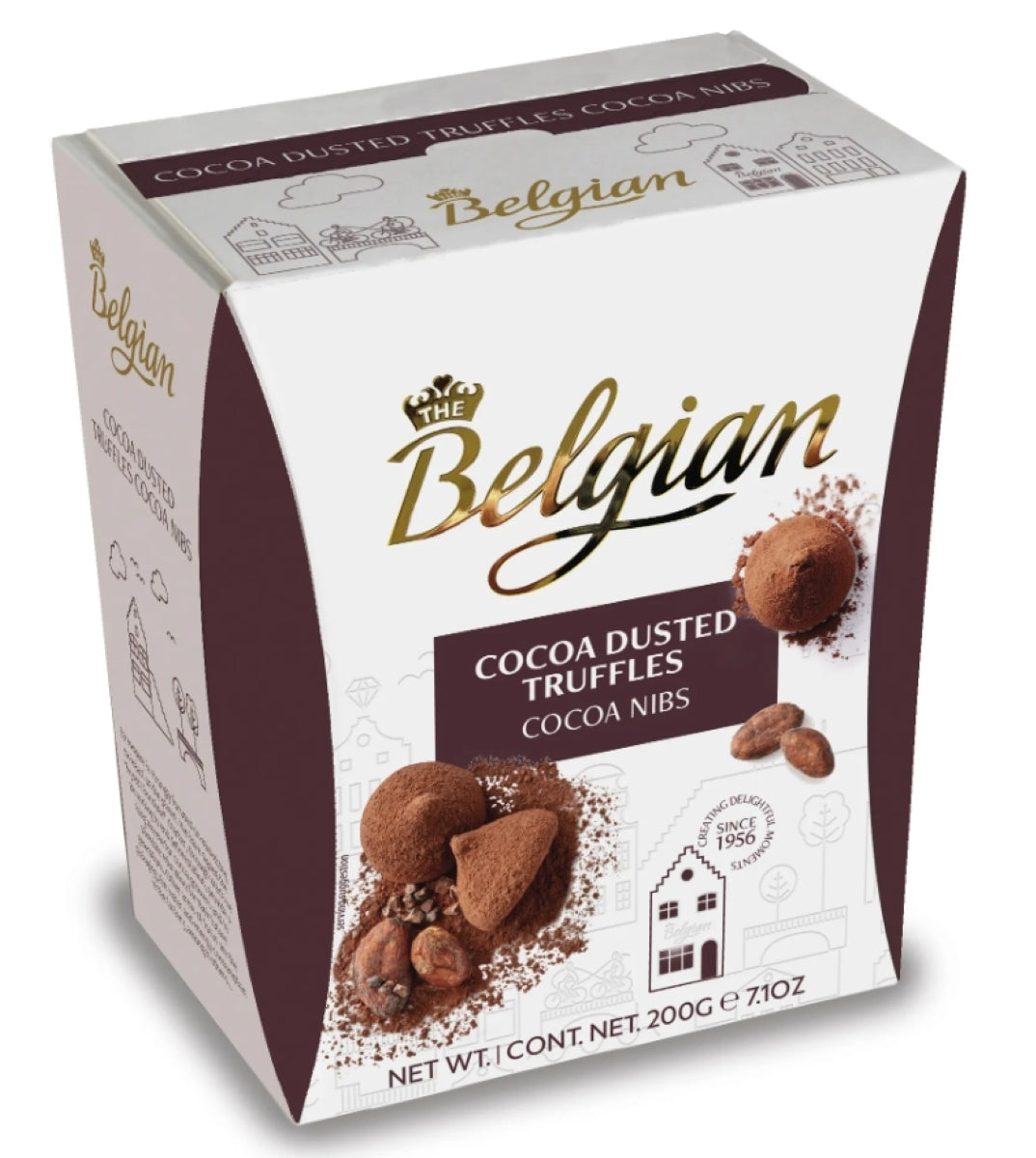 The Belgian Cacao Nibs Truffles 200g kaakaotryffeleitä