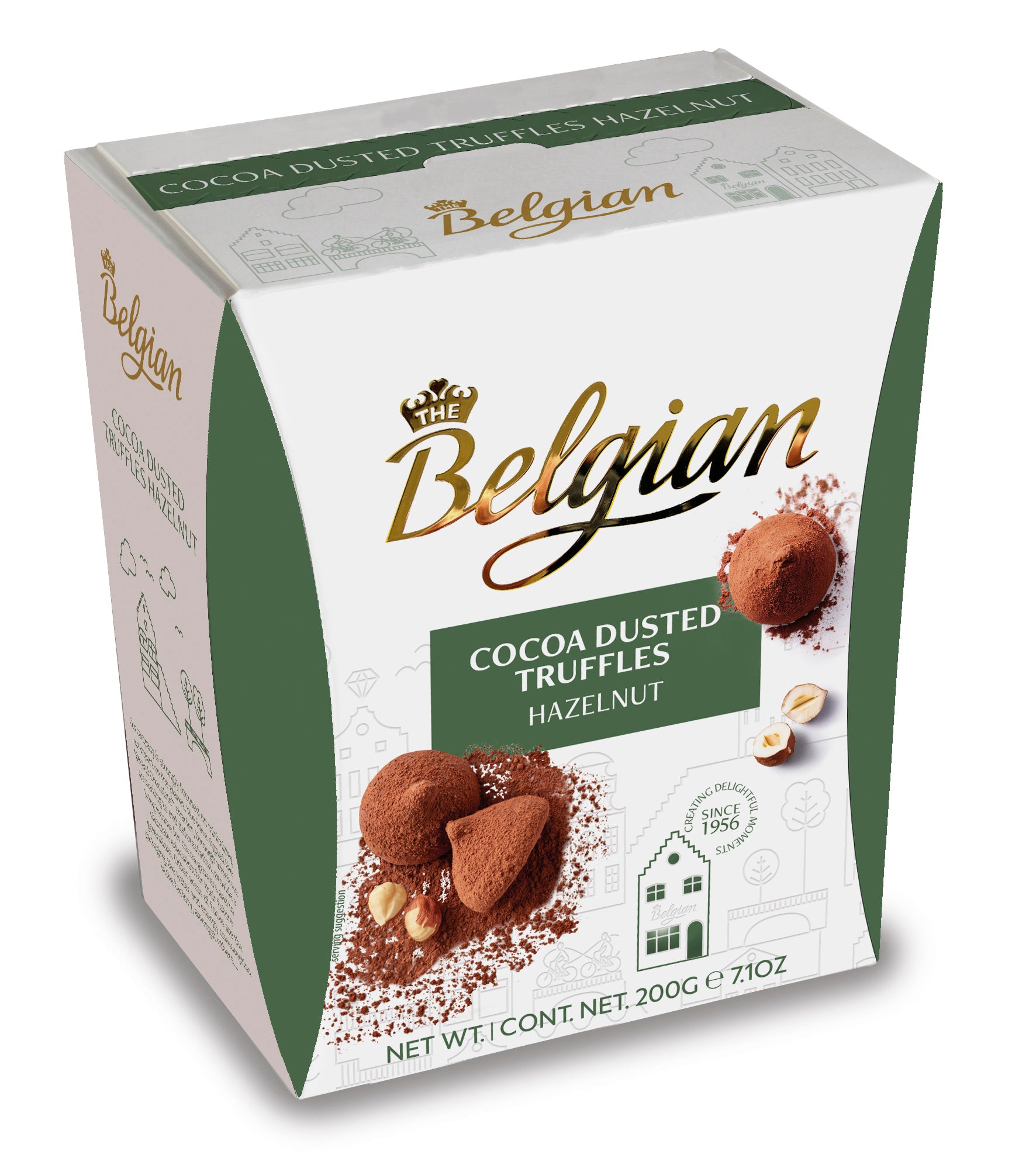 The Belgian Hazelnut Truffles 200g hasselpähkinänmakuisia tryffeleitä