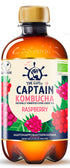 The Gutsy Captain Kombucha Raspberry, vadelmanmakuinen kombucha-juoma 400ml LUOMU