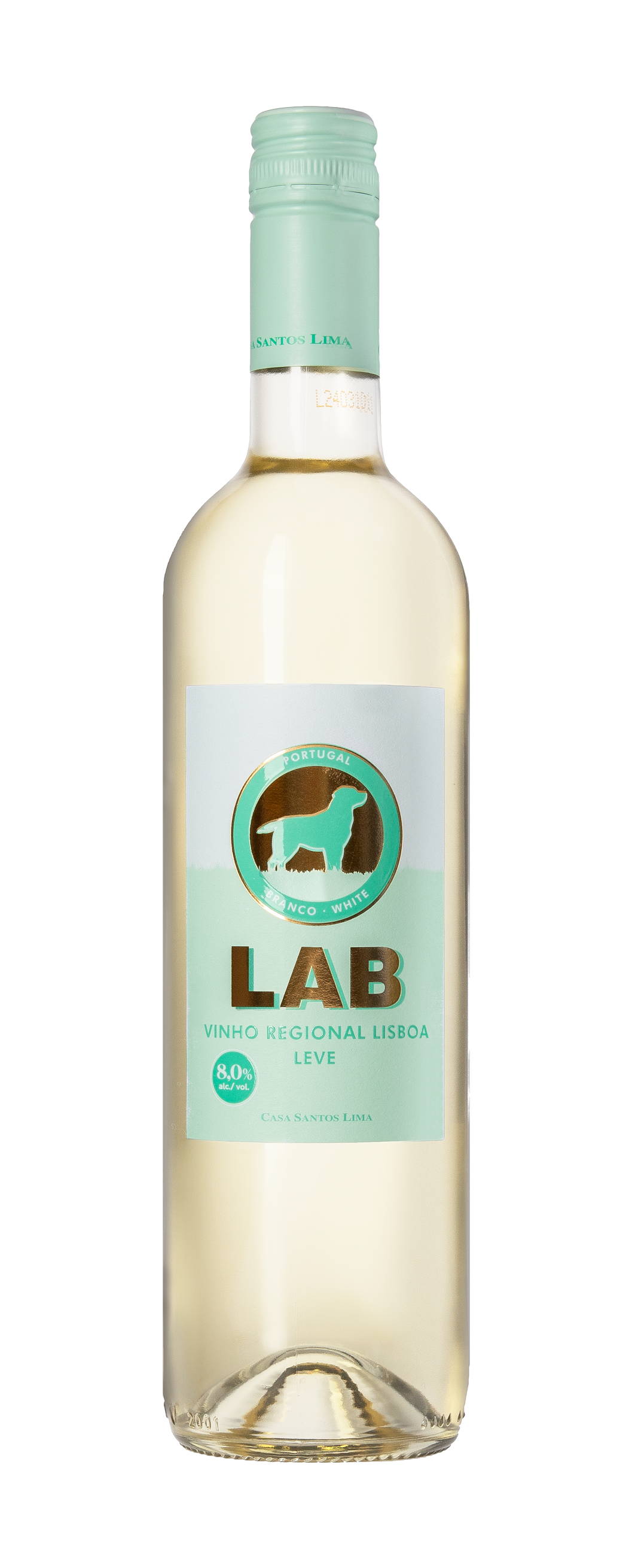 LAB Vinho Regional Lisboa Leve valkoviini 8,0 til-% 75cl plo