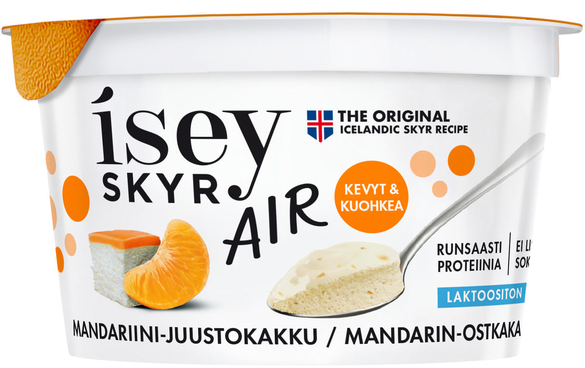 Isey Skyr Air Mandariini-juustokakku laktoositon maitovalmiste 125g
