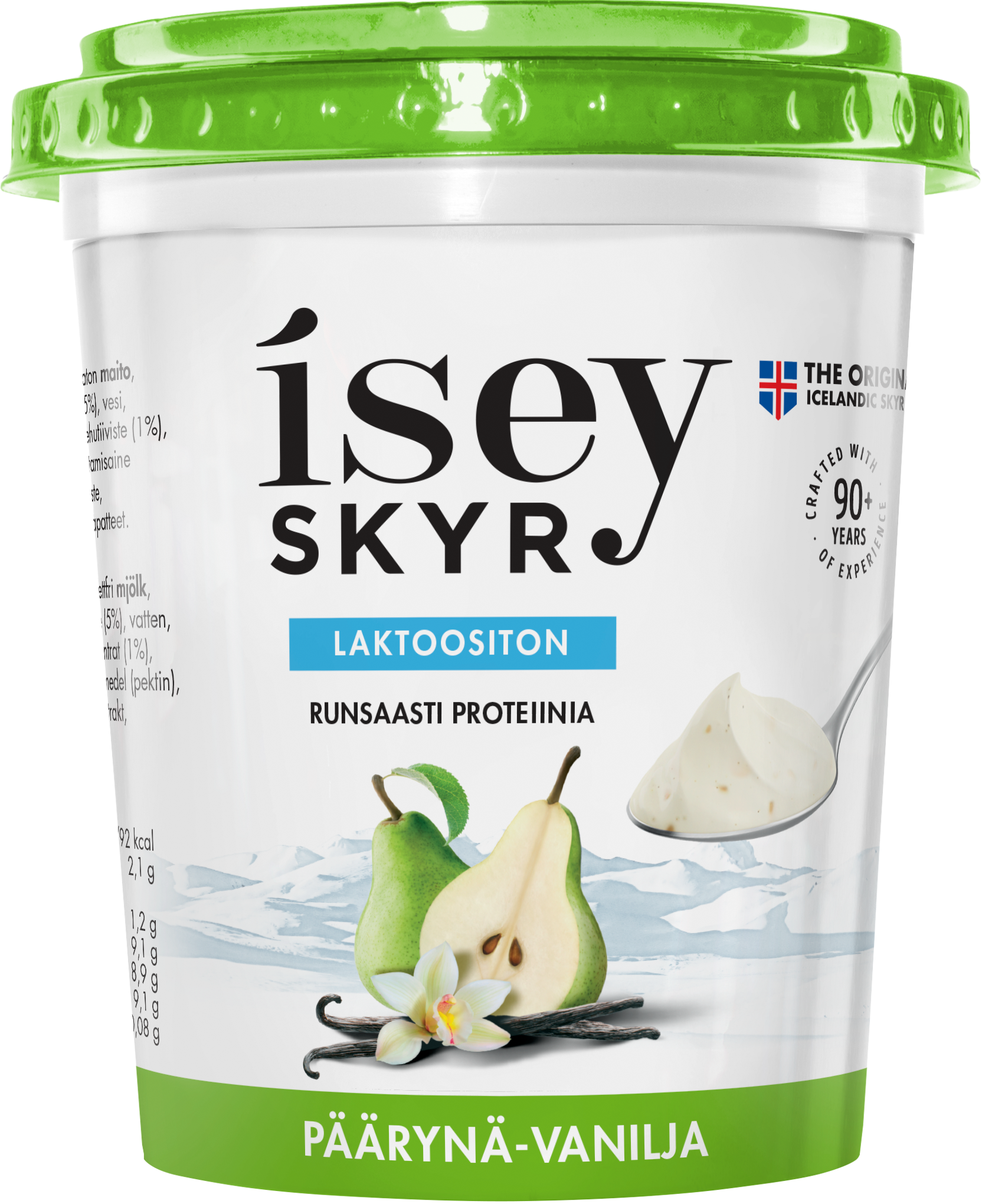 Isey Skyr Päärynä-vanilja laktoositon maitovalmiste 400g