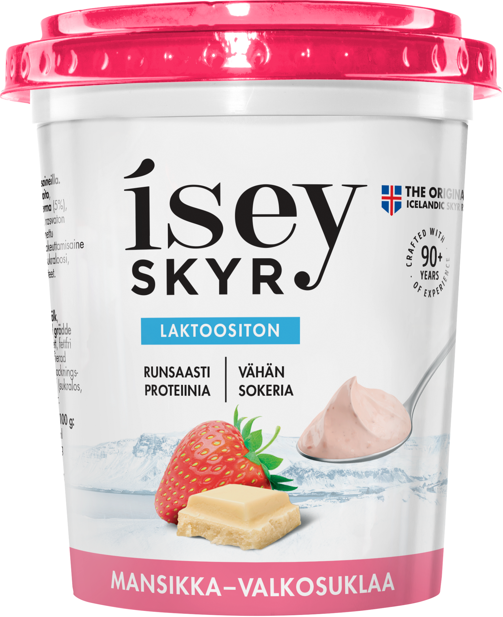 Isey Skyr Mansikka-valkosuklaa laktoositon maitovalmiste 400g