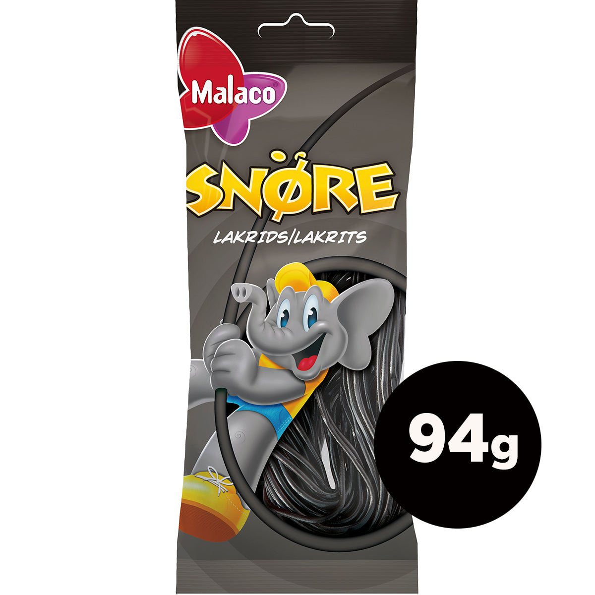 Malaco Snöre Lakrits préparation 94g