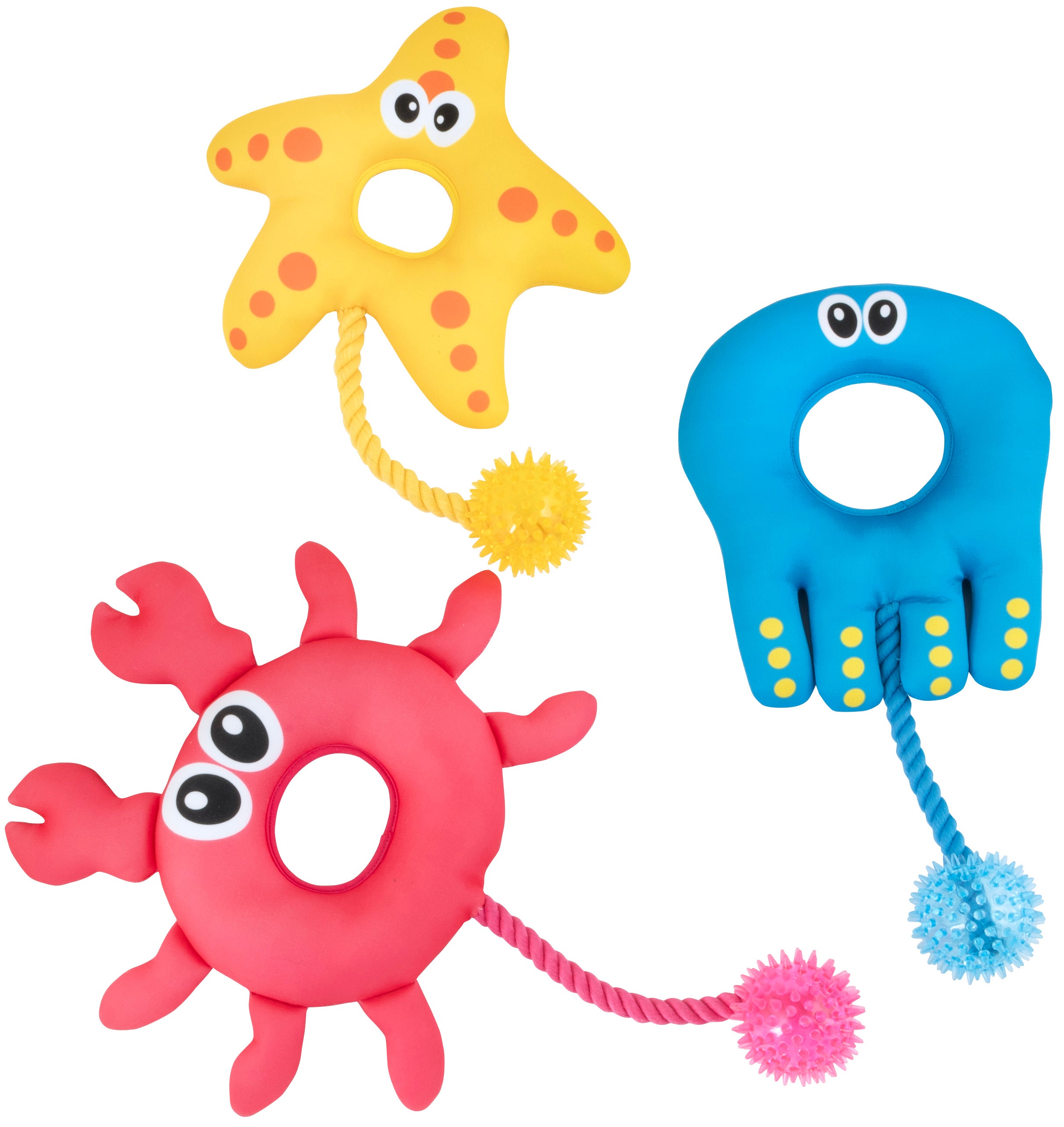 Best Friend Sea Critters kelluva koiran lelu, lajitelma