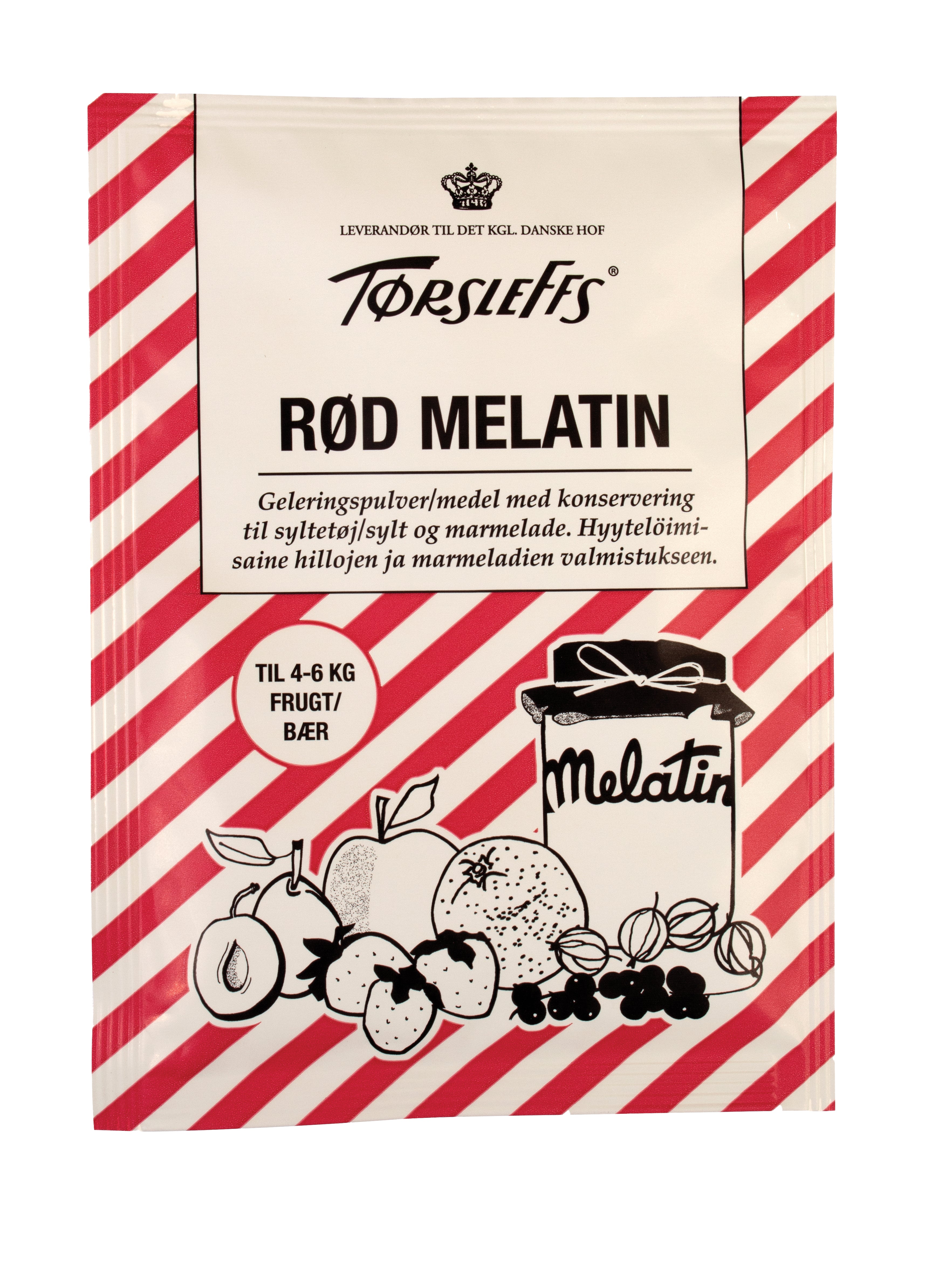 Törsleffs Mélatine punainen hilloamisaine 25g