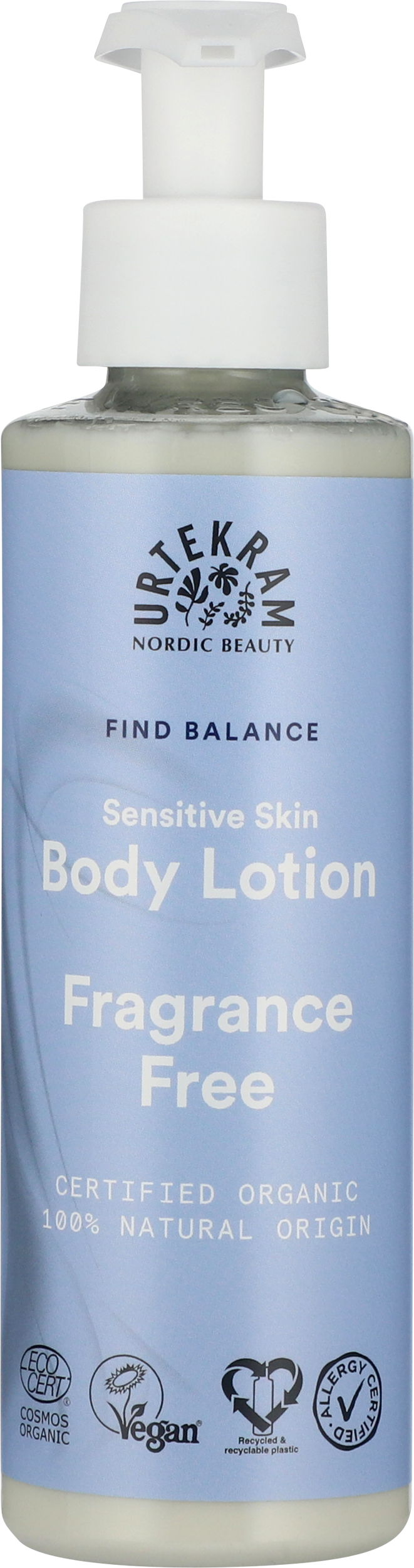 Urtekram vartalovoide 245ml Sensitive Sk