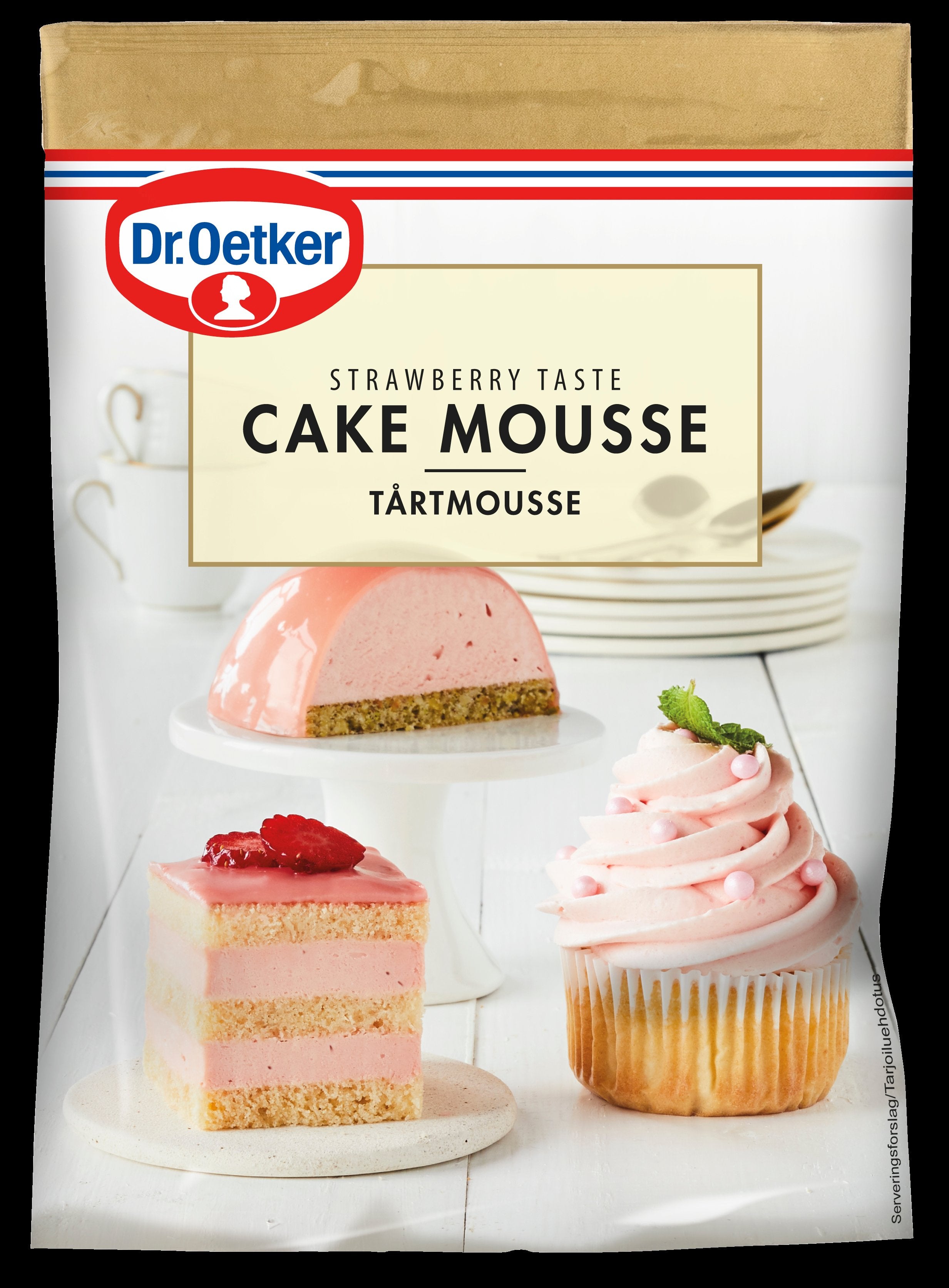Dr. Oetker Mansikanmakuinen kakkumoussejauhe 130 g