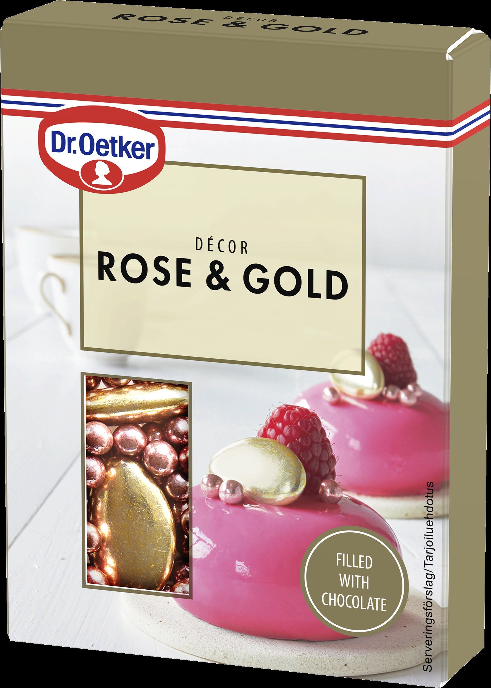 Dr. Oetker Rose&amp;Gold Décor -suklaakoriste 42g