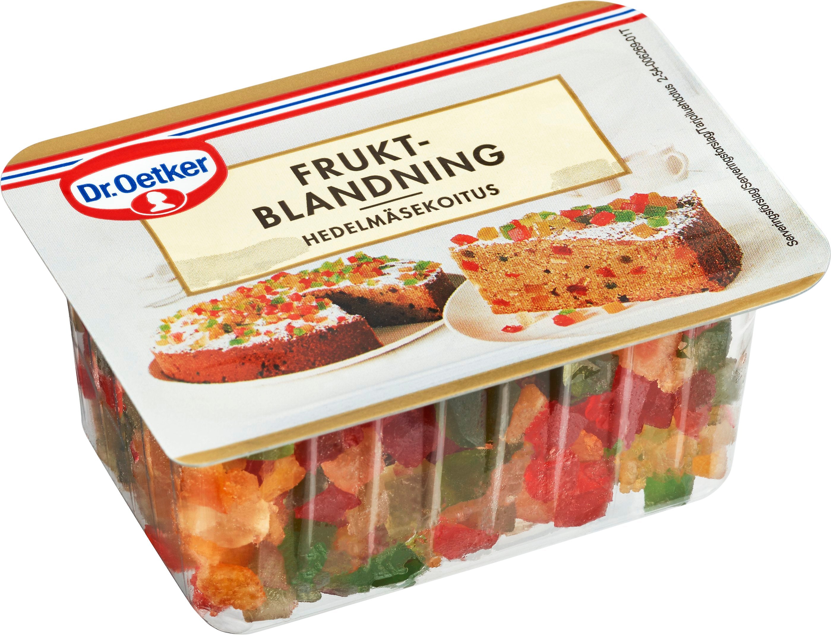 Dr. Oetker Kandeerattu hedelmäsekoitus 100 g