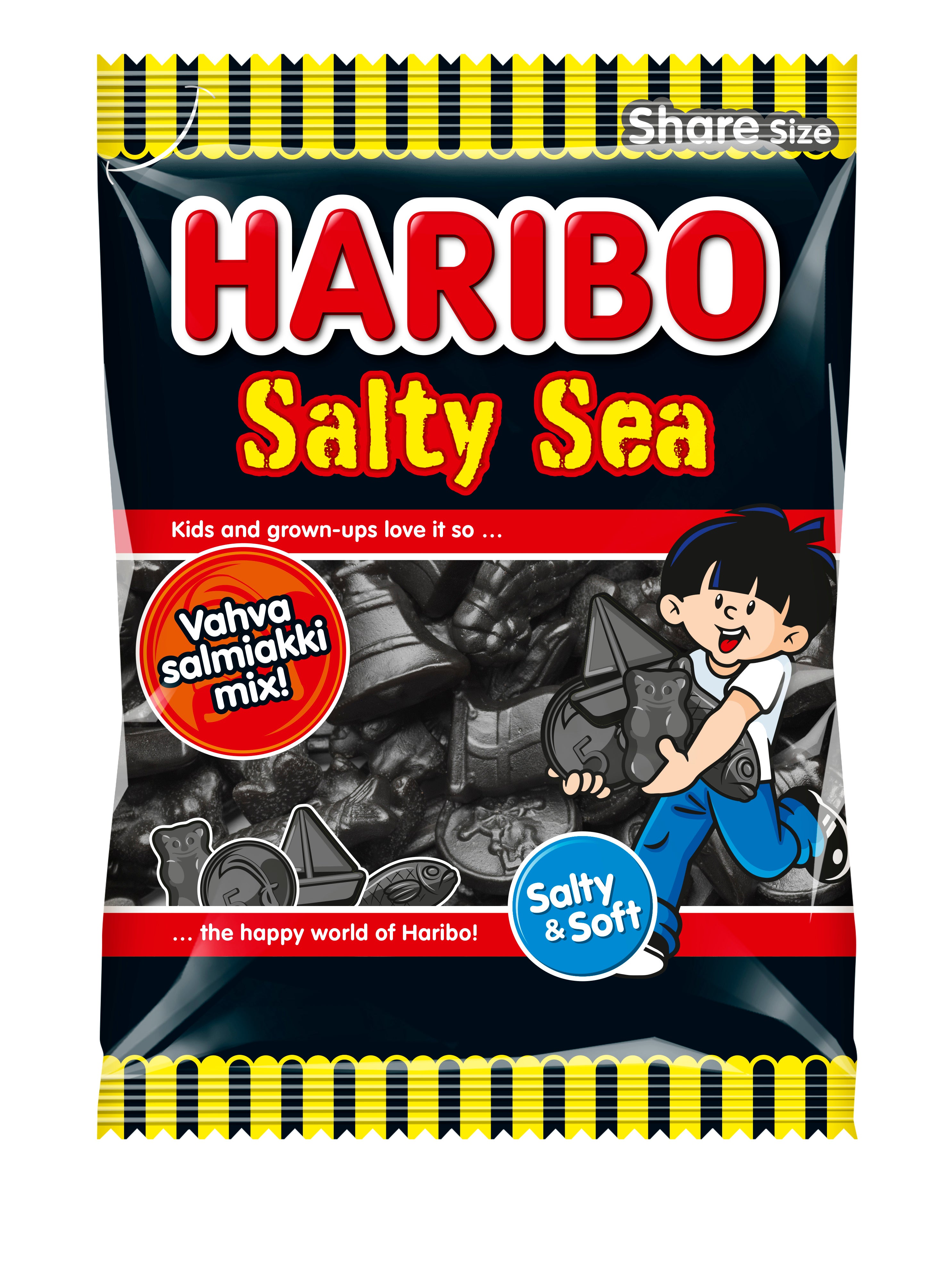 HARIBO Salty Sea 170g Salmiakkikarkkipussi