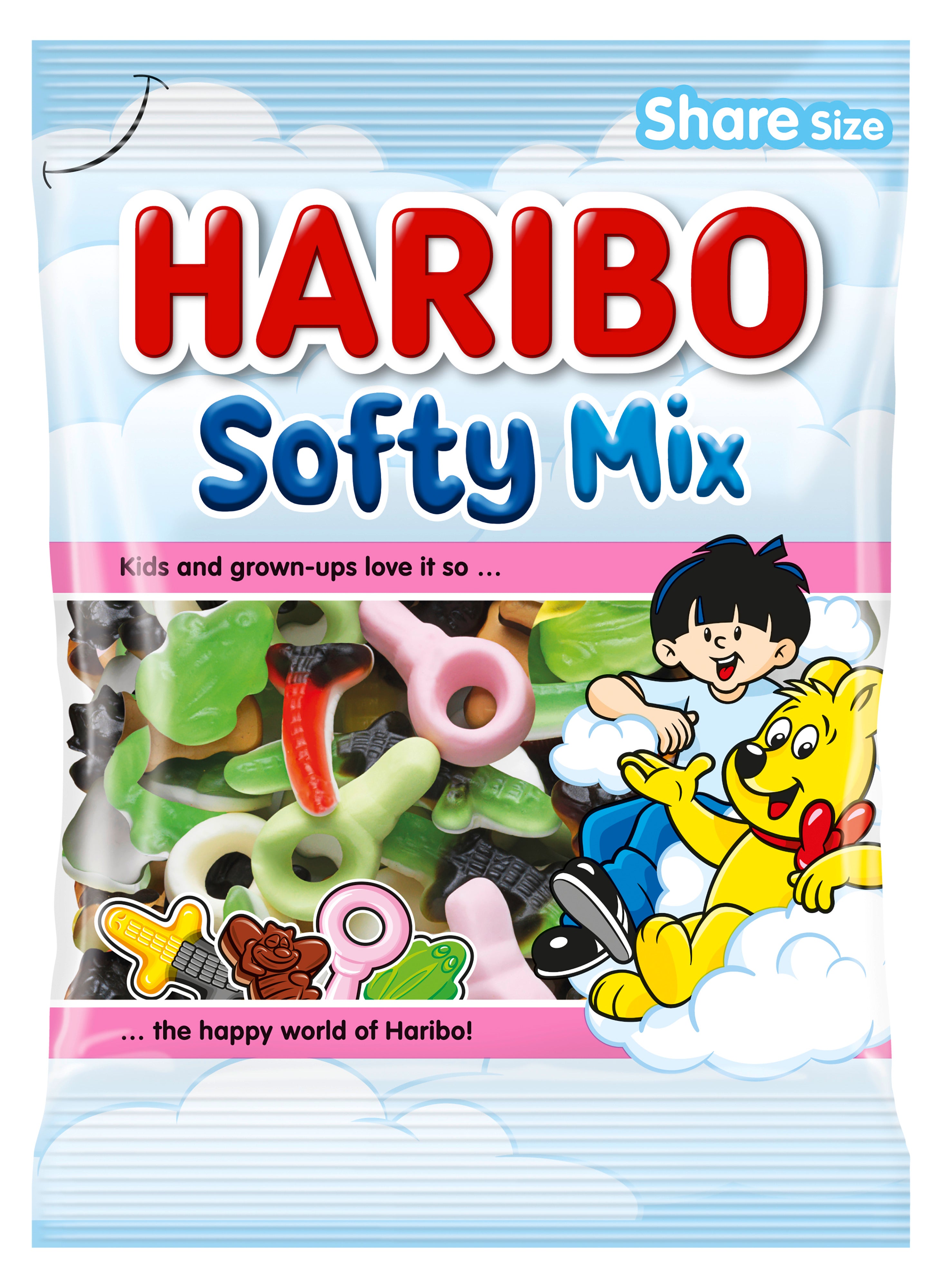 HARIBO Softy Mix 250 g Karkkipussi