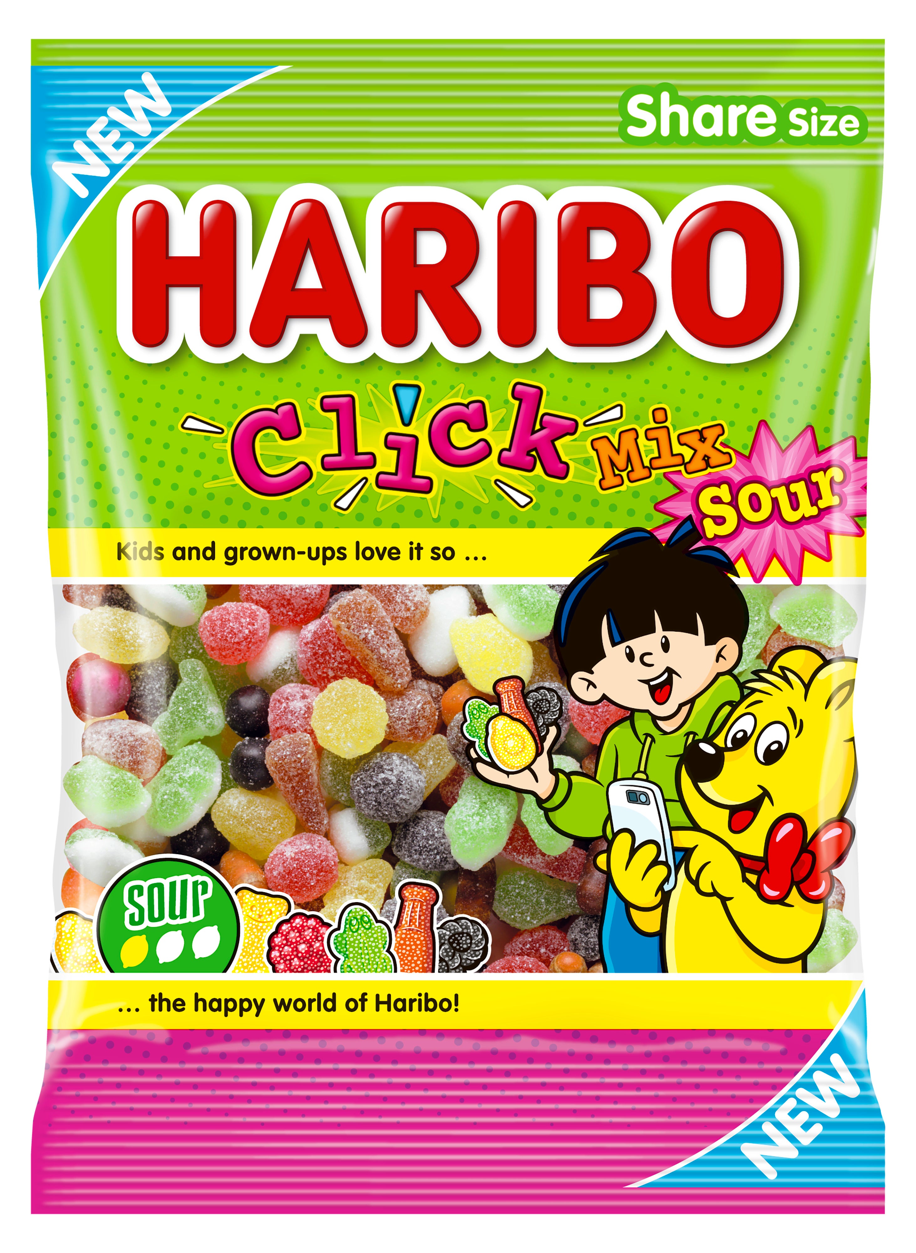 HARIBO Click Mix Sour 250 g karkkipussi