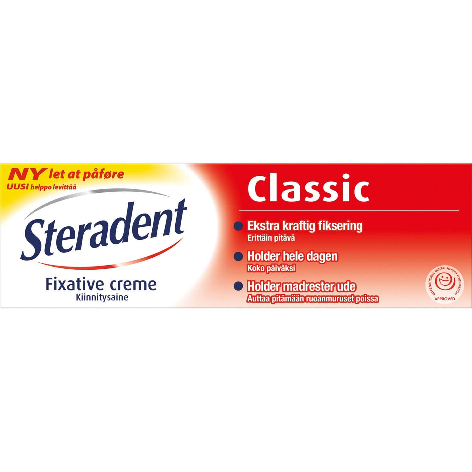 Steradent ultra kiinnitys hammasproteesi