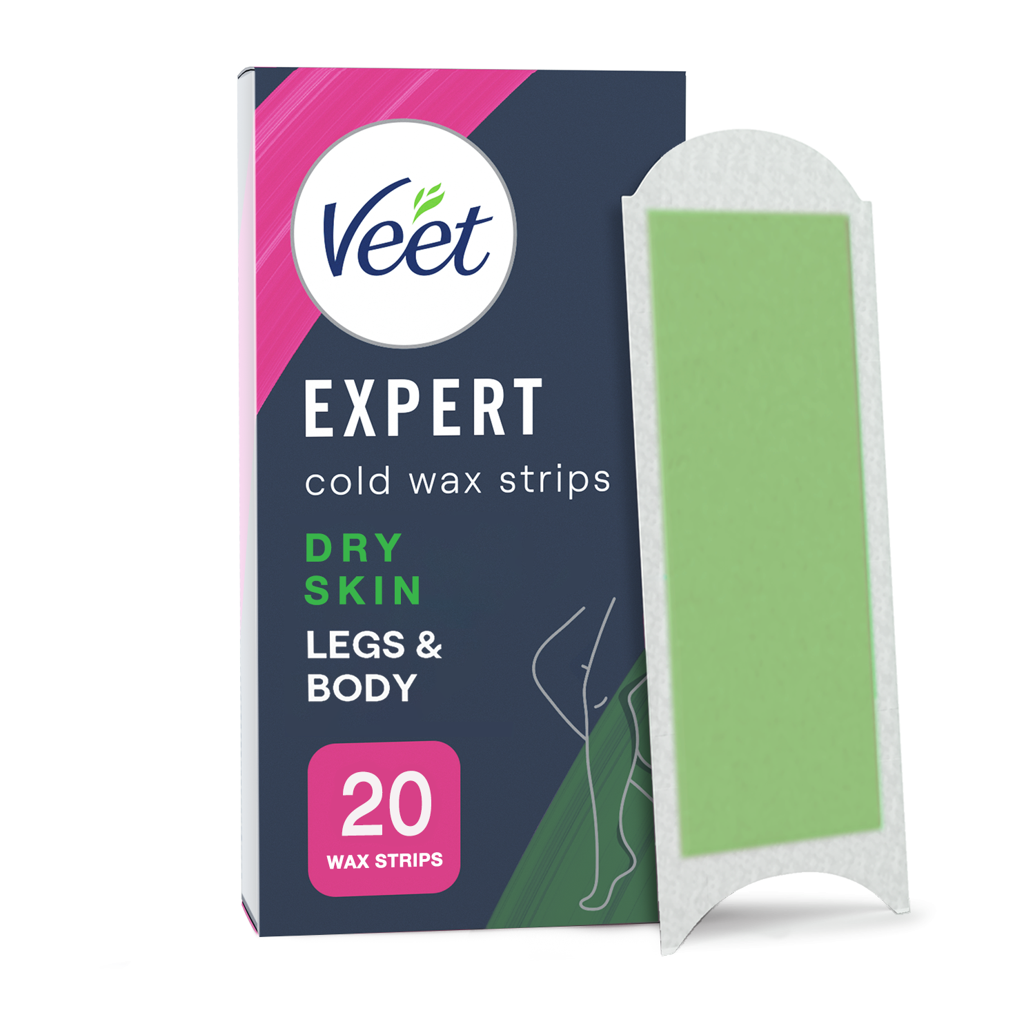 Veet Exp kylmävahaliuska 20kpl kuiva iho