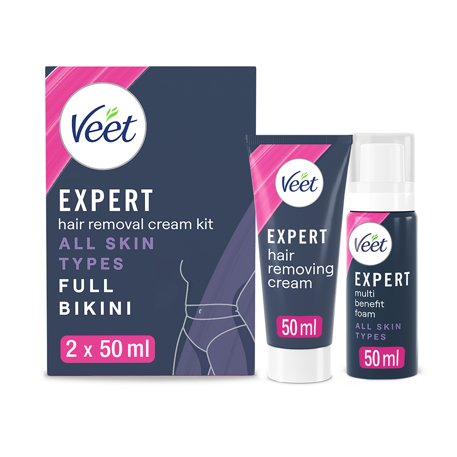 Veet Exp karvanpoistopakk bikini 2x50ml