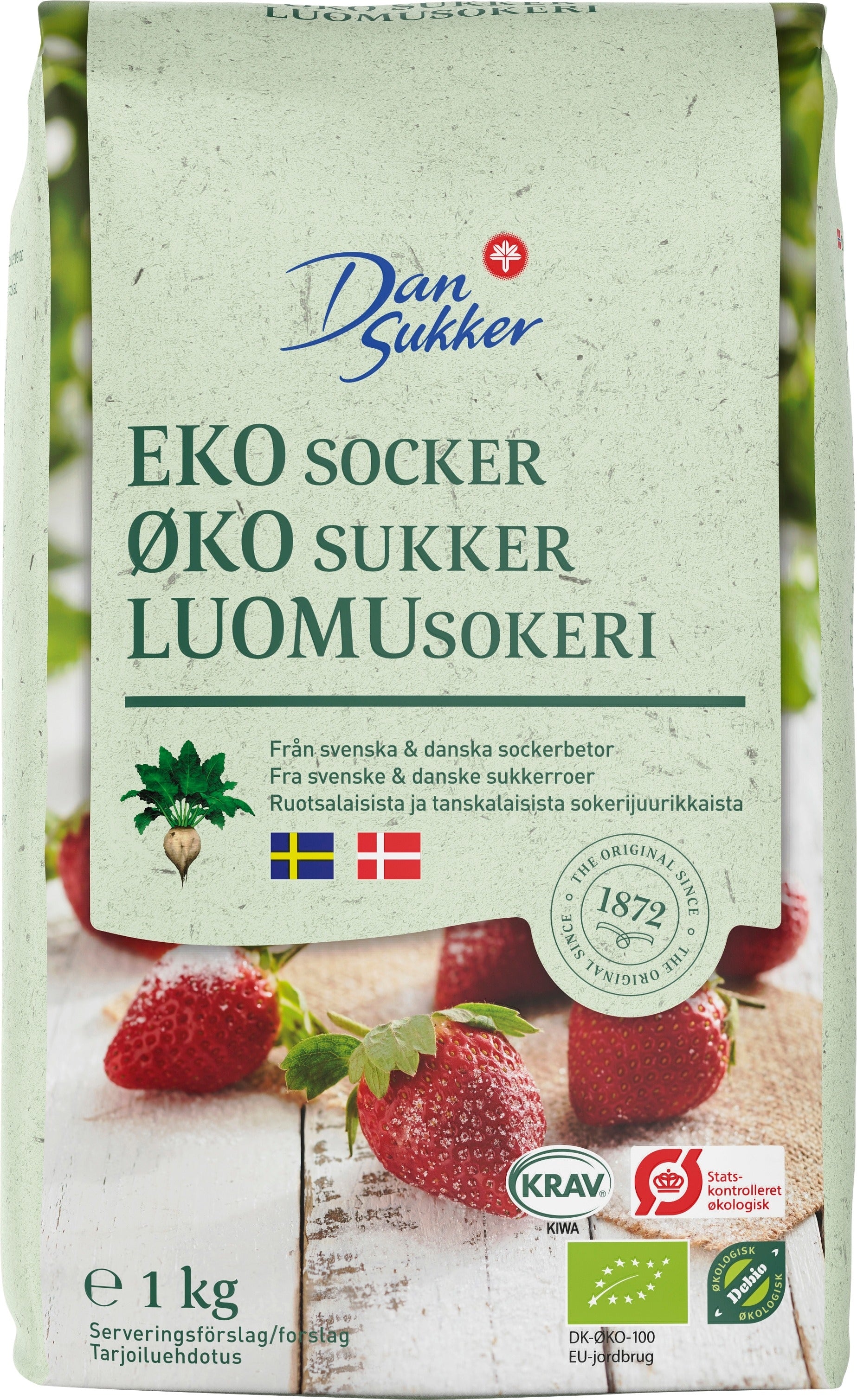 Dansukker Luomusokeri 1kg