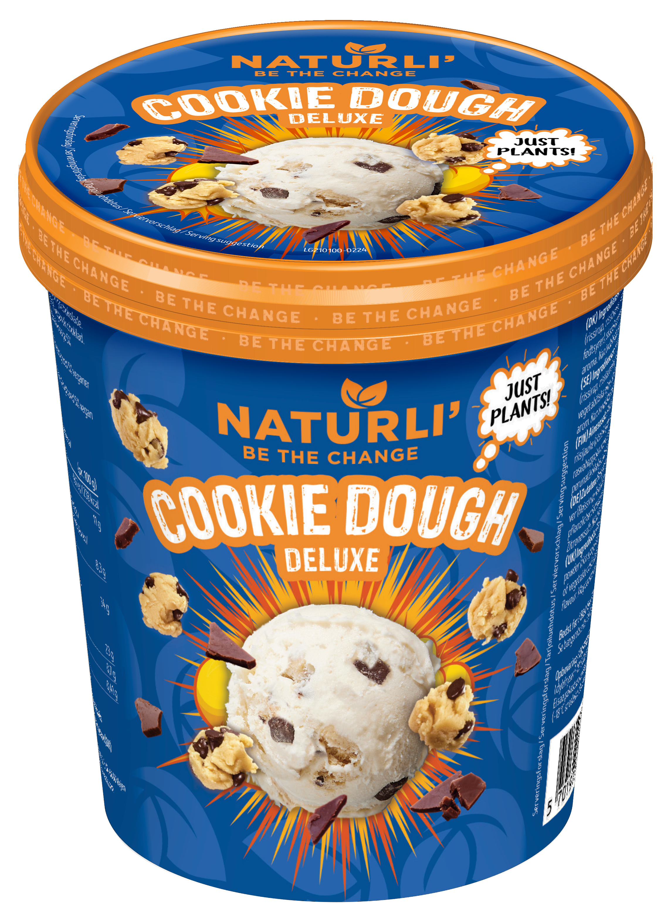 Naturli' cookie dough vegaaninen jäätelö 450ml/300g