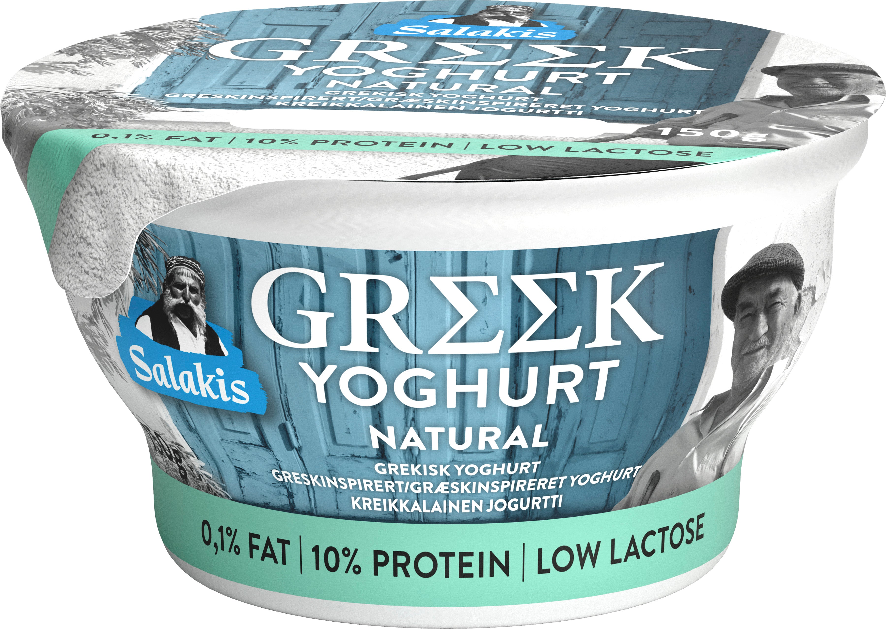 Salakis Kreikkalainen jogurtti 0,1% Maustamaton 150g