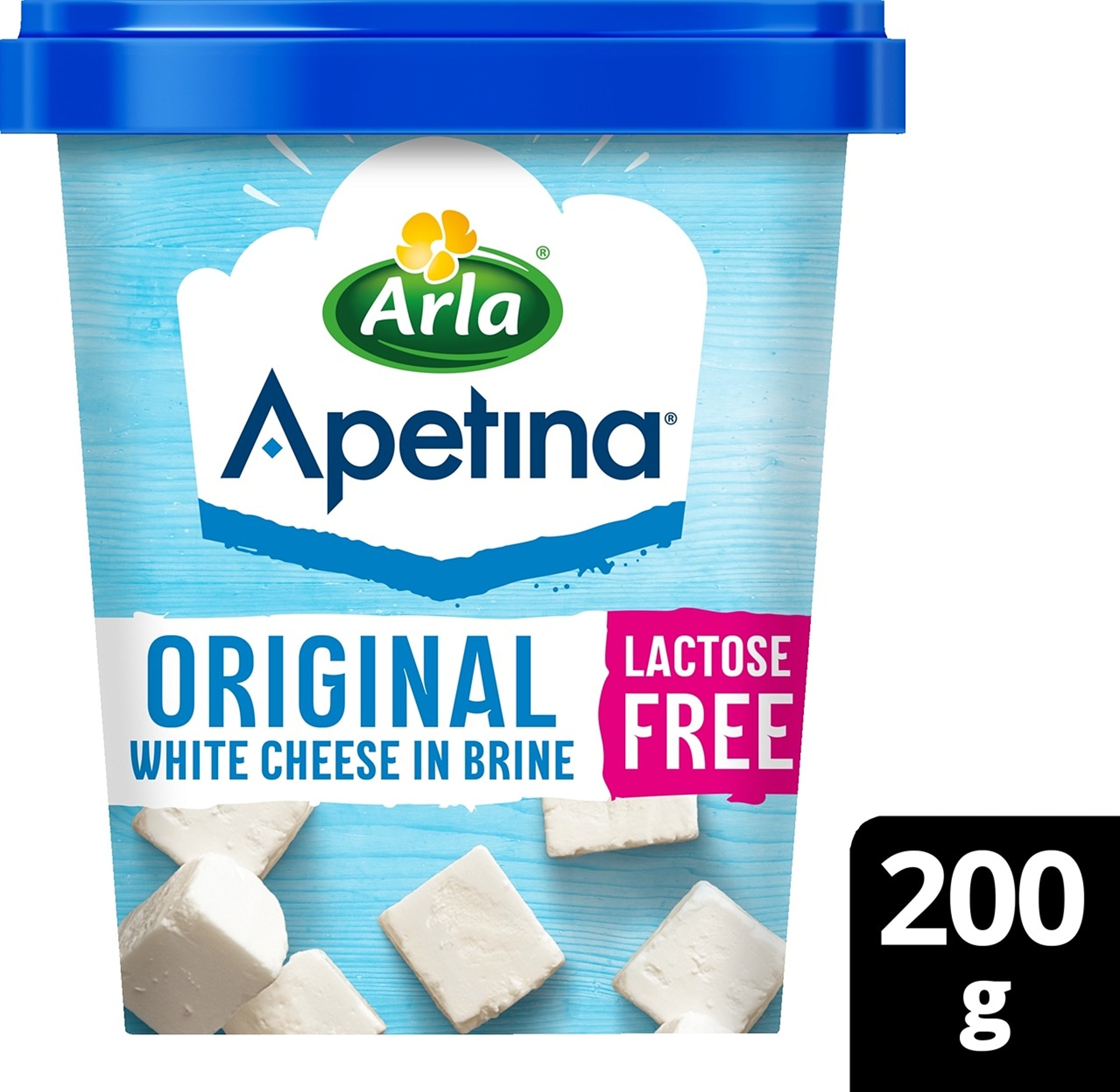 Arla Apetina Original 410/200g 10% salaattijuustokuutiot suolaliemessä laktoositon