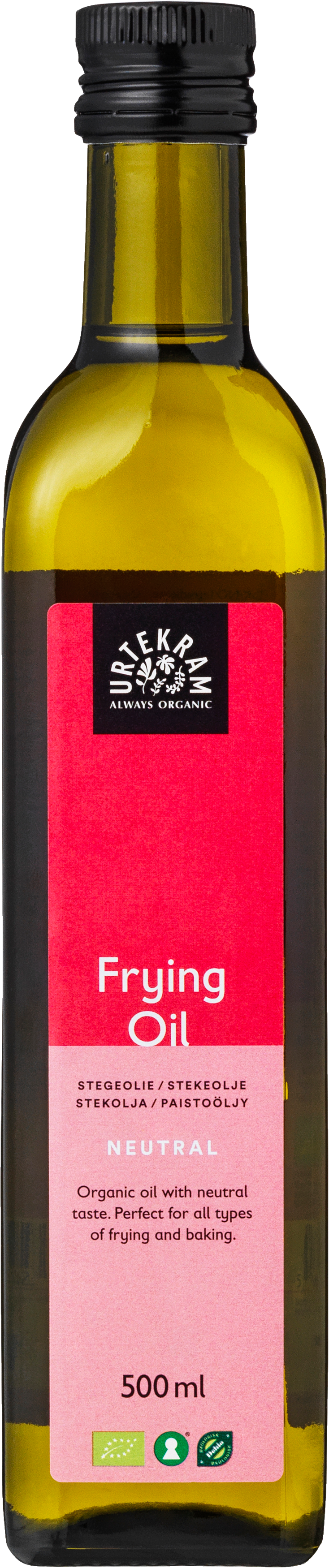 URTEKRAM Luomu Paistoöljy 500ml