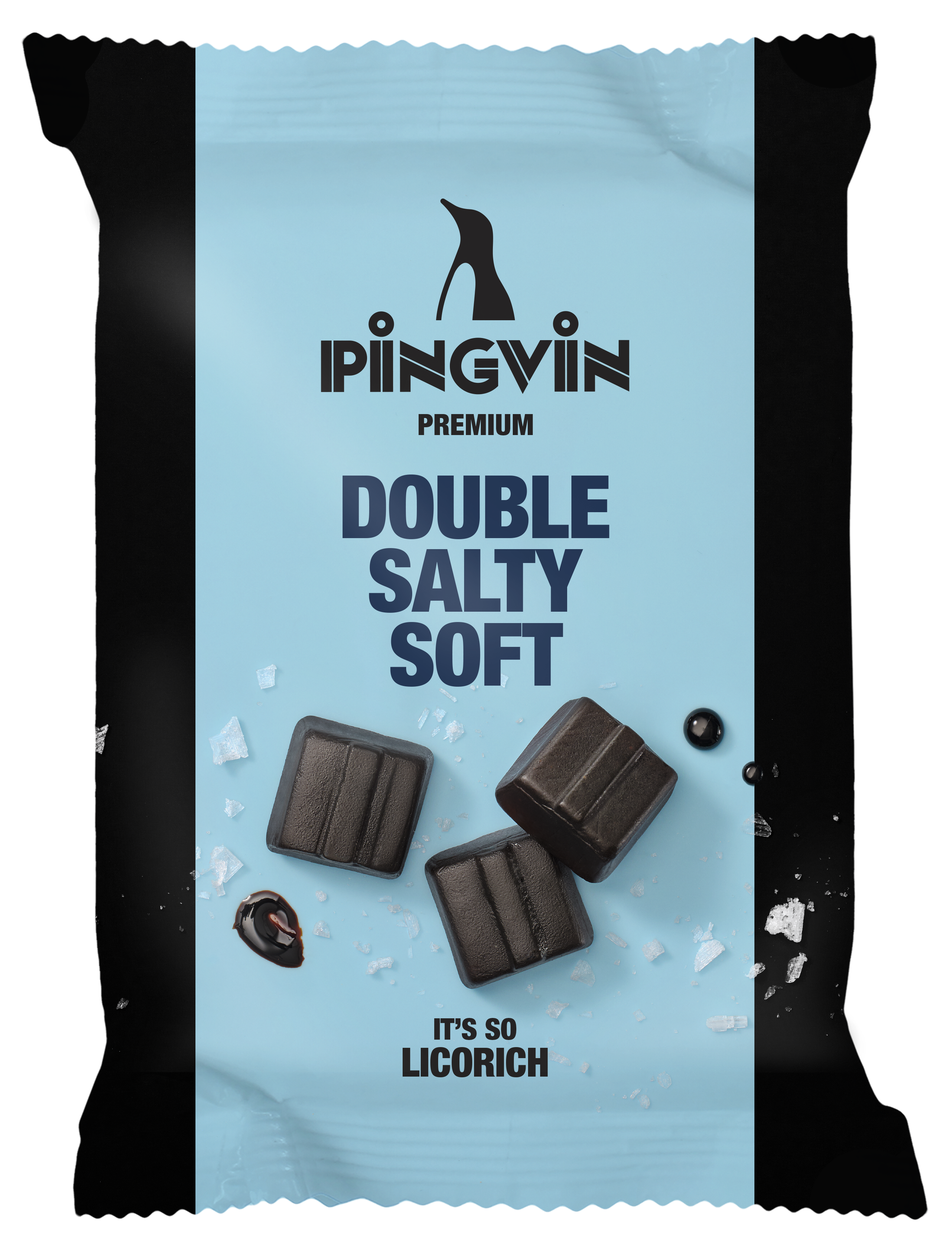 Pingvin Premium Double Salty Soft lakritsi 90g