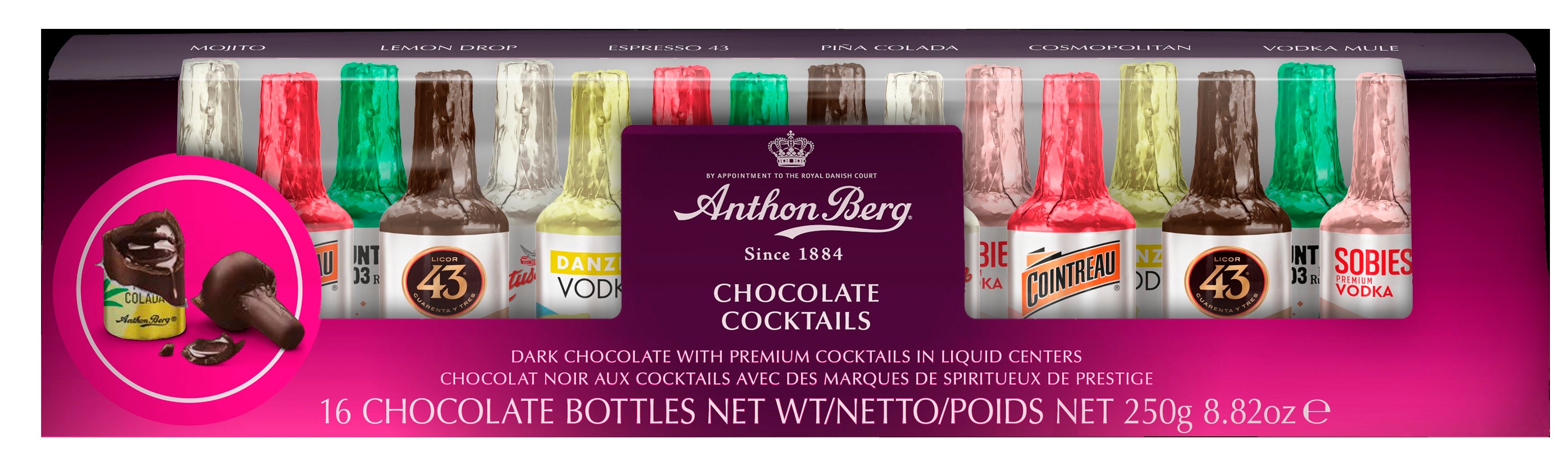 Anthon Berg Cocktails Suklaakonvehtilajitelma 16 kpl/250g