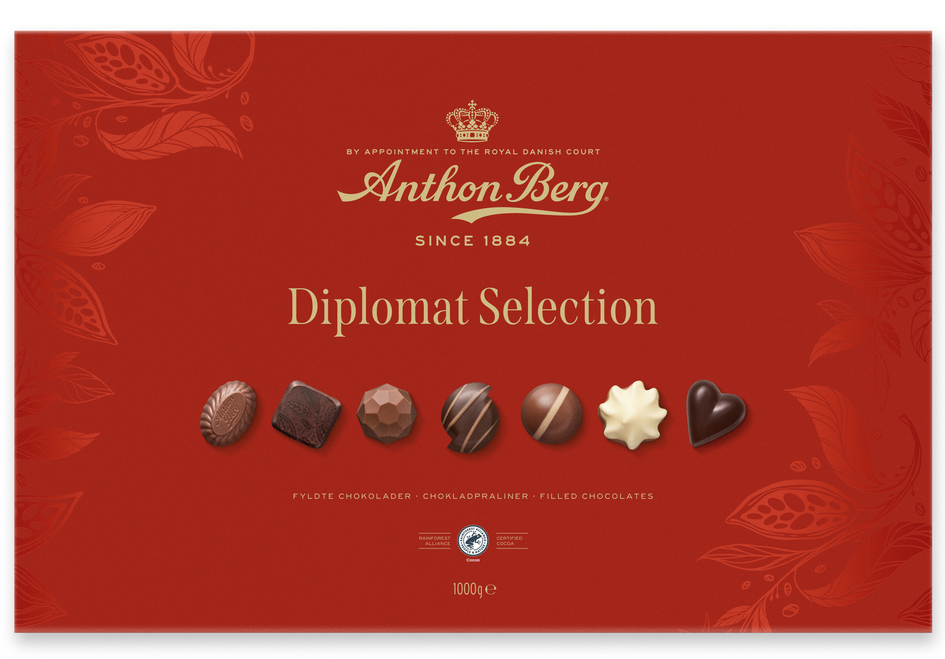 Anthon Berg Diplomat RA suklaakonvehdit 1000g