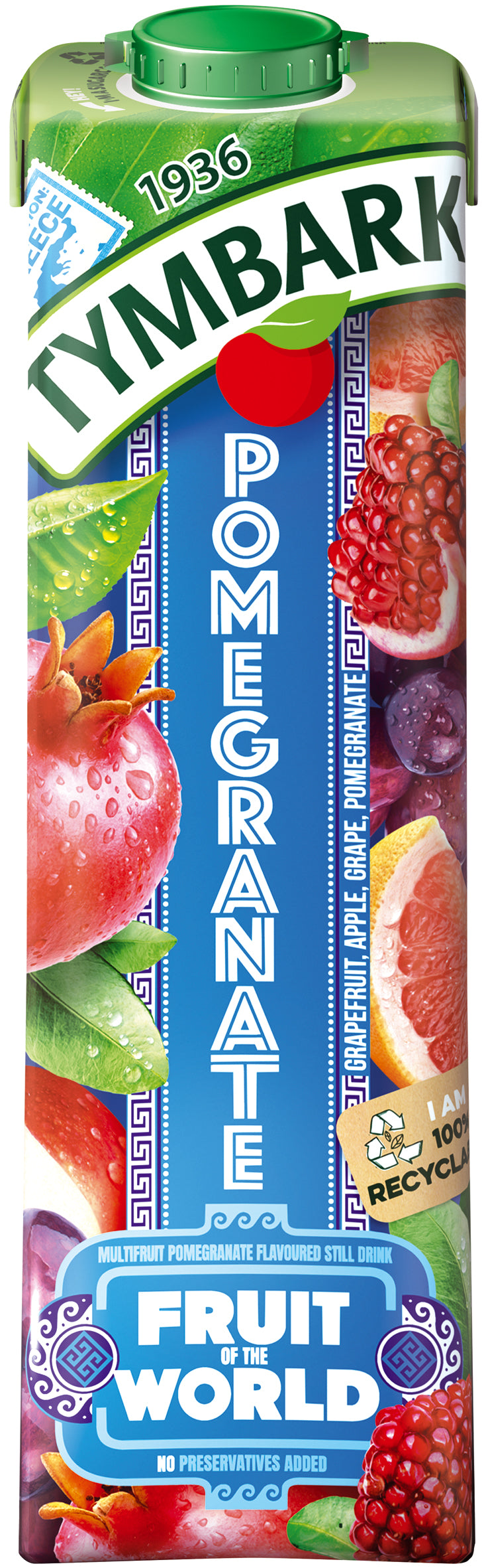 Tymbark maailman hedelmät granaattiomena-omena-greippi-rypälemehujuoma 1L