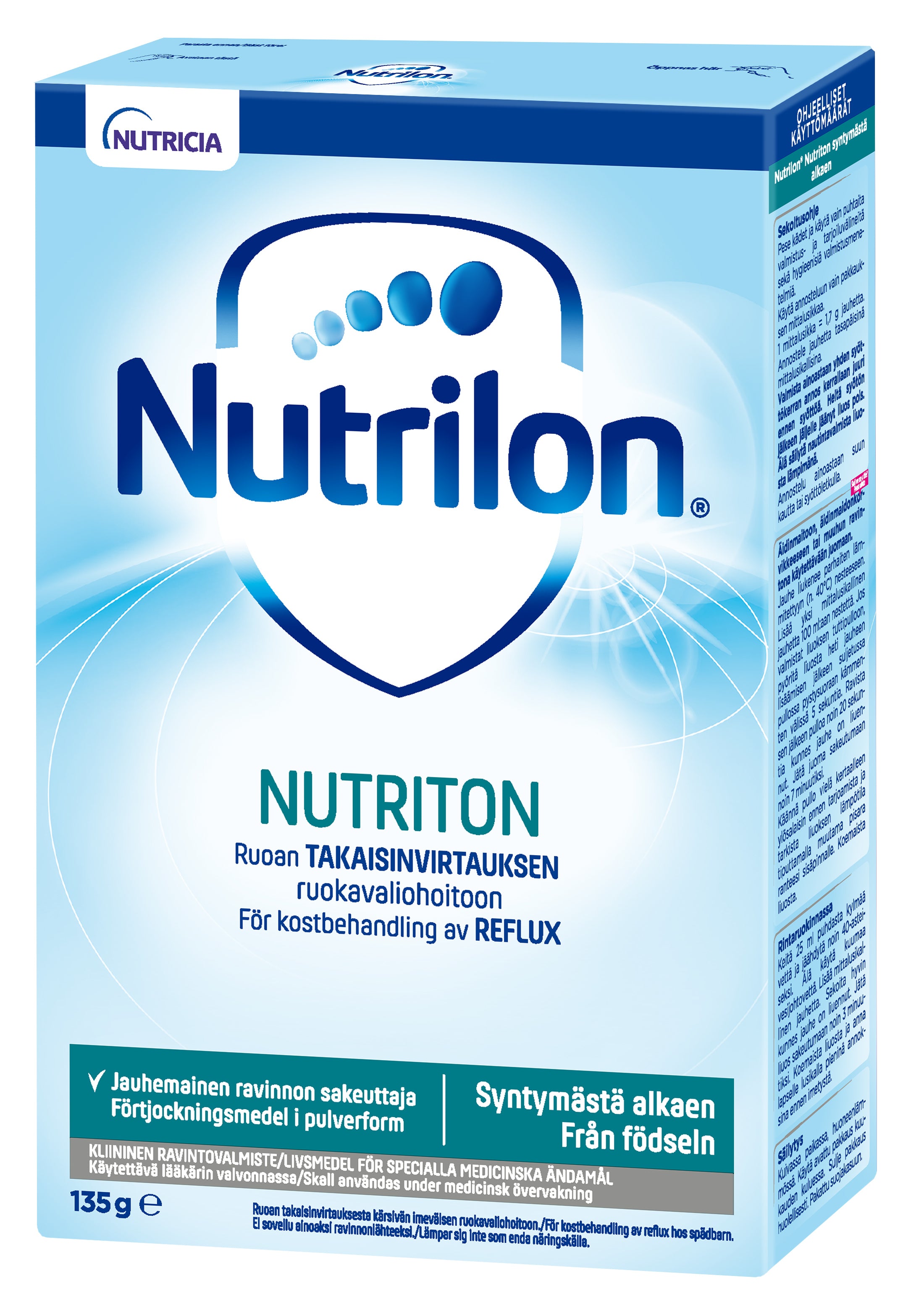 Nutrilon Nutriton 135g, jauhemainen ravinnon sakeuttaja, kliininen ravintovalmiste