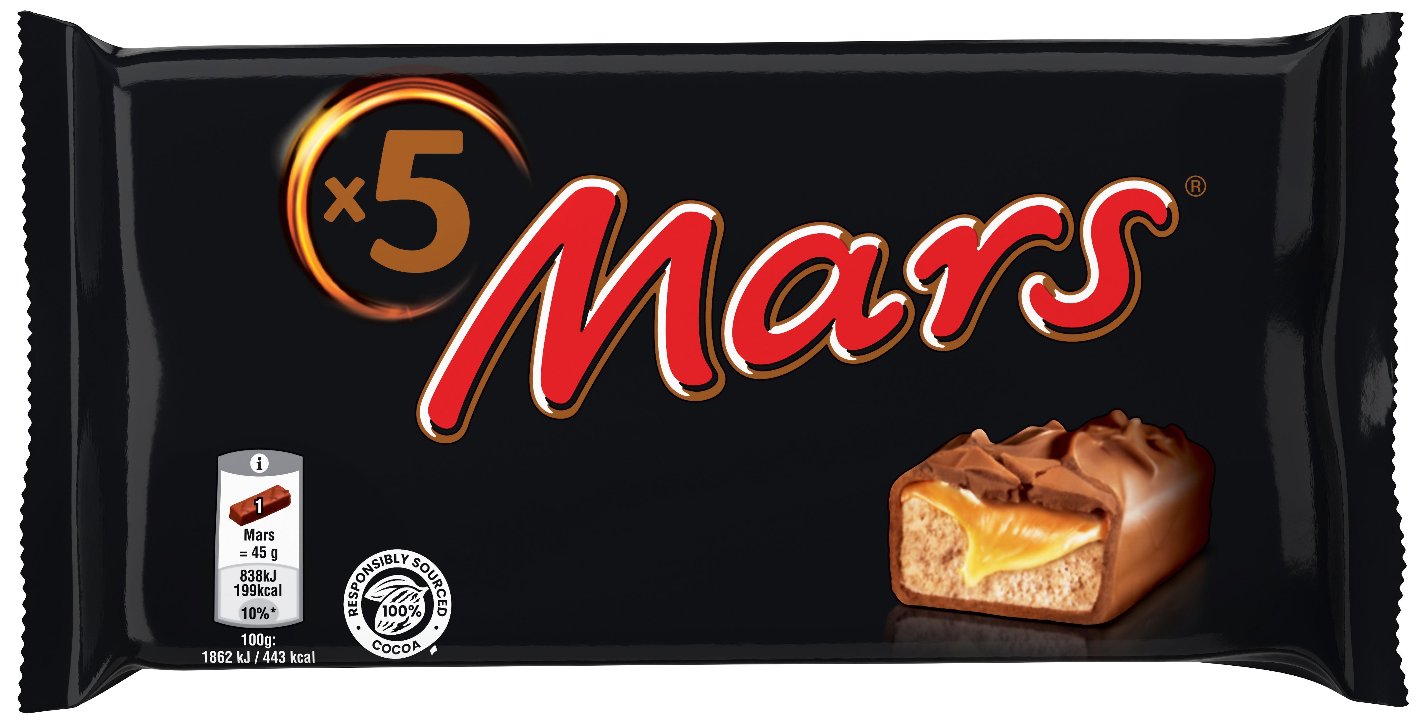 Mars suklaapatukka paquet de 5 225g