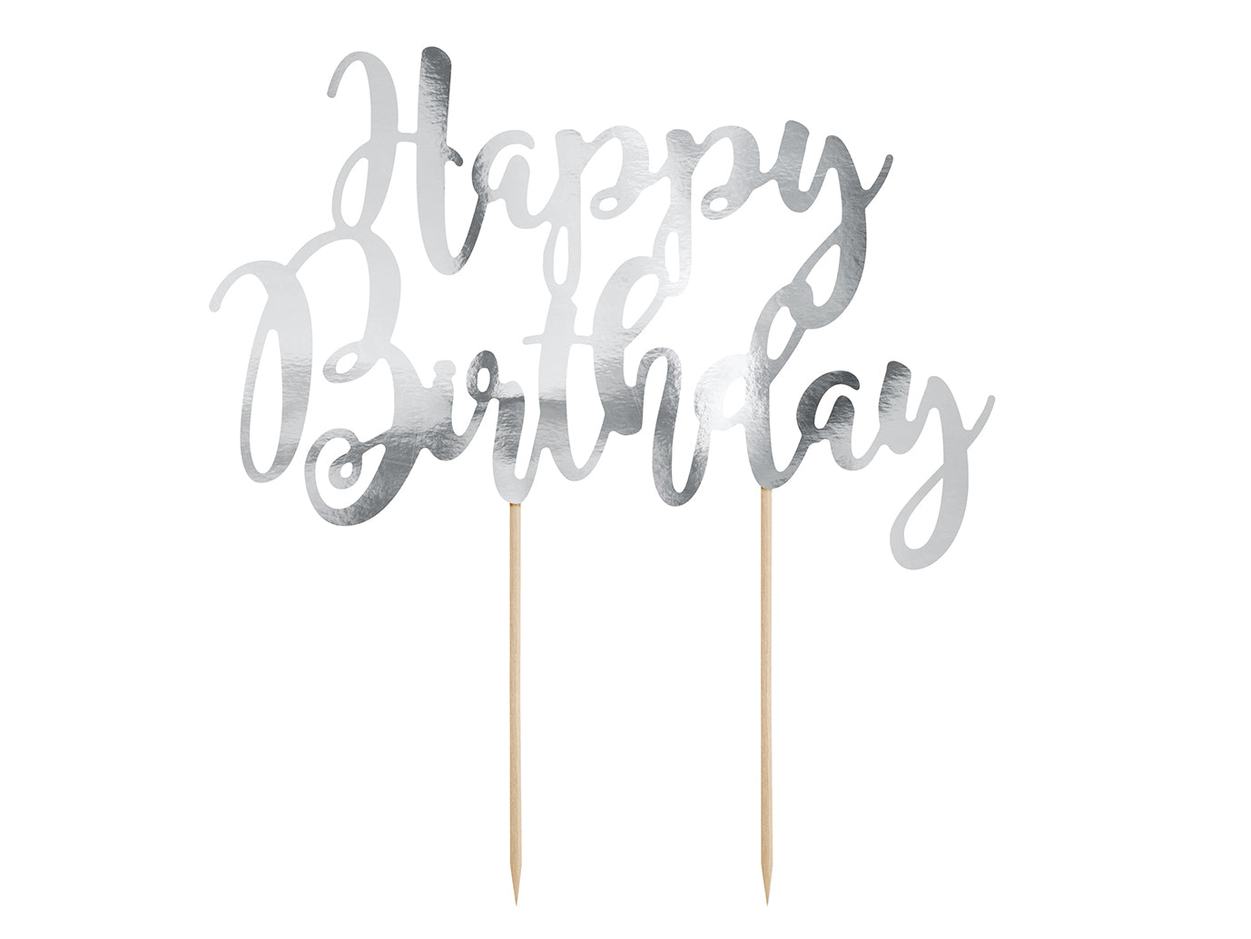 Ilmapallokeskus Kakunkoriste Joyeux anniversaire Hopeanvärinen 22,5cm