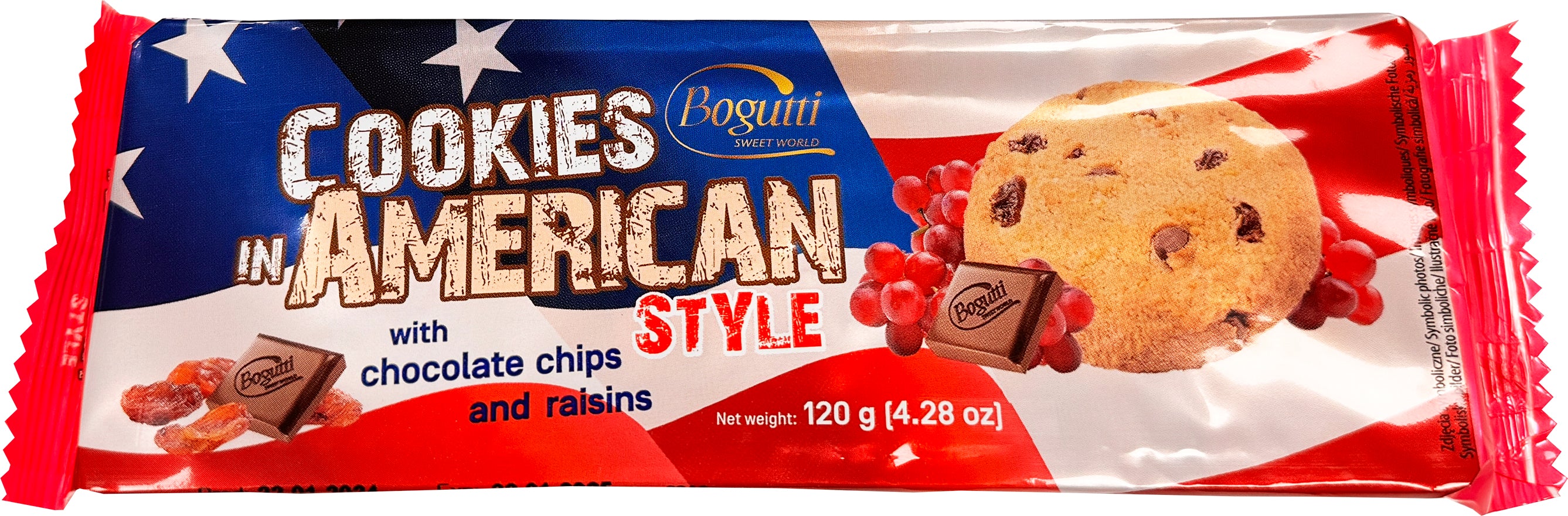 Cookies in american style suklaa rusina 120g