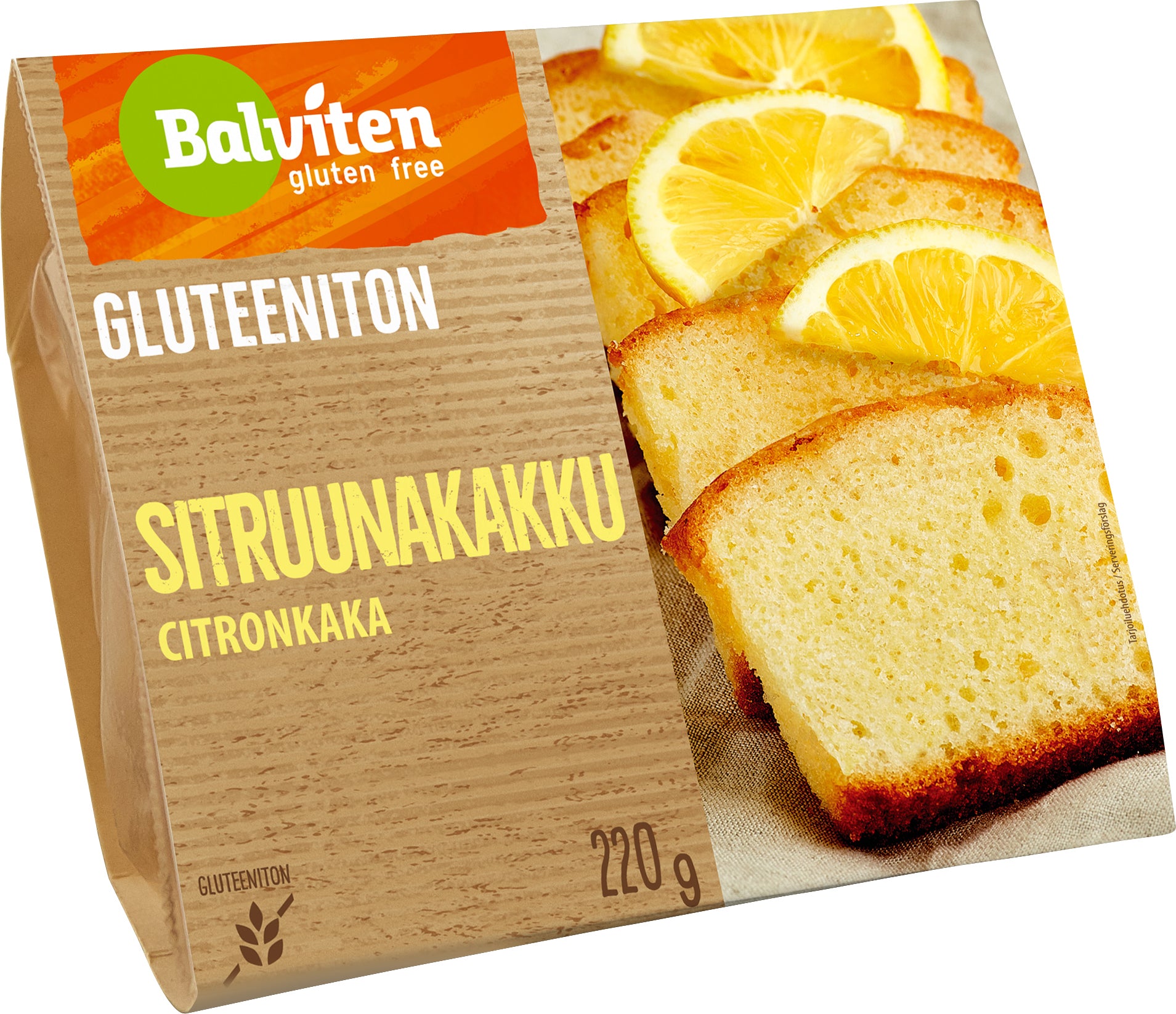 Balviten Gluteeniton Sitruunakakku 220g