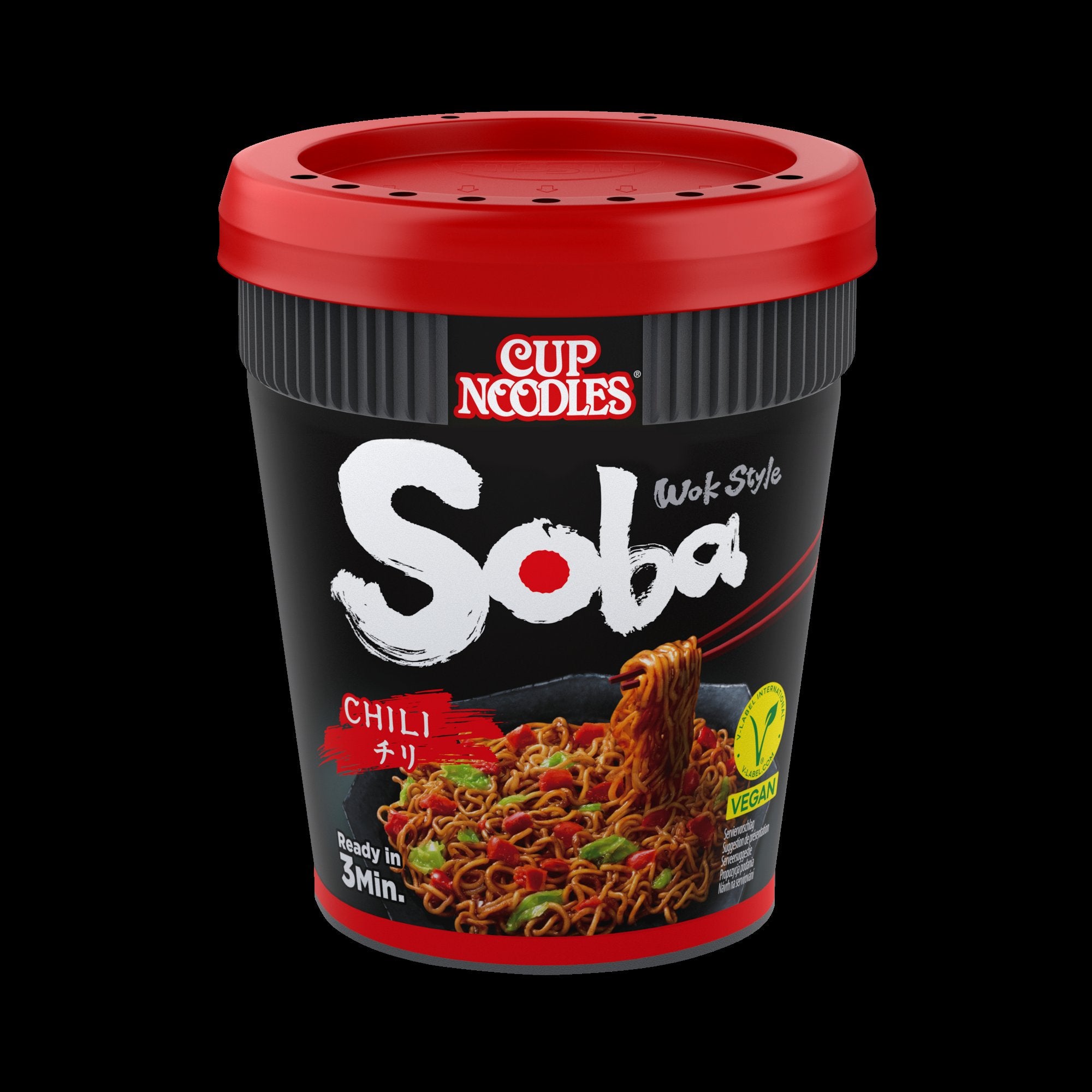 Nissin 92g Soba Cup Chili nuudeli