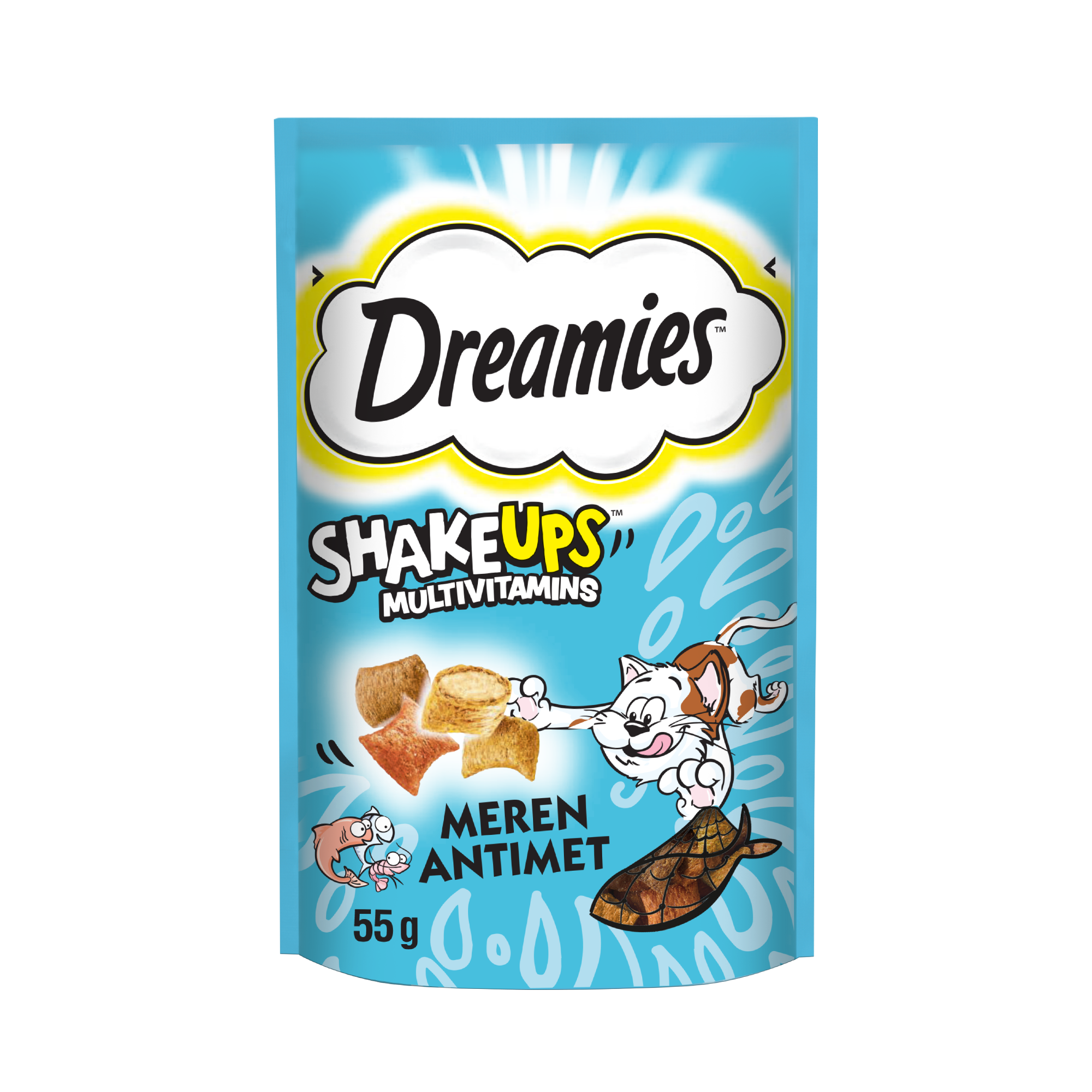 Dreamies Shakeups Multivitamiini Meren Antimet 55g