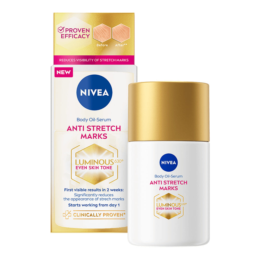 NIVEA 100ml Luminous630 Anti Stretch Marks Body Oil Serum -öljyseerumi