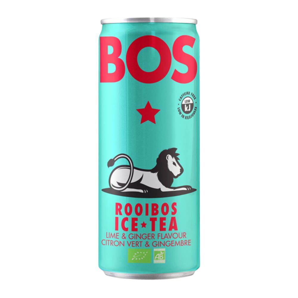 BOS Limen ja inkiväärinmakuinen luomu rooibos jäätee 250ml