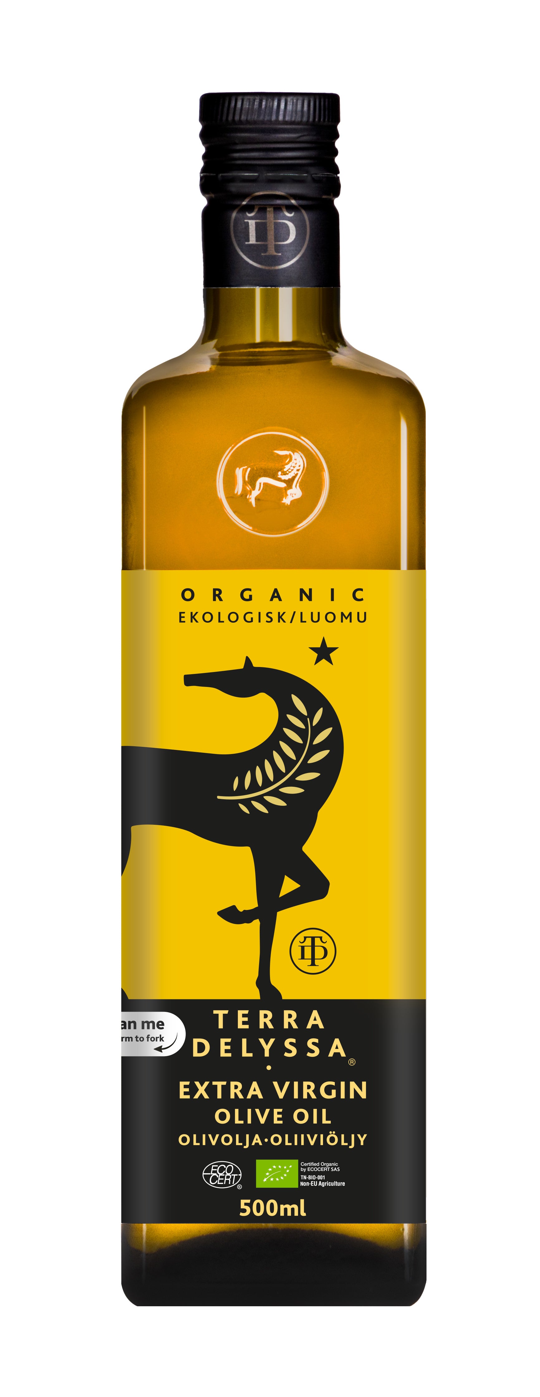 Terra Delyssa Ekstra-neitsytoliiviöljy luomu 500ml